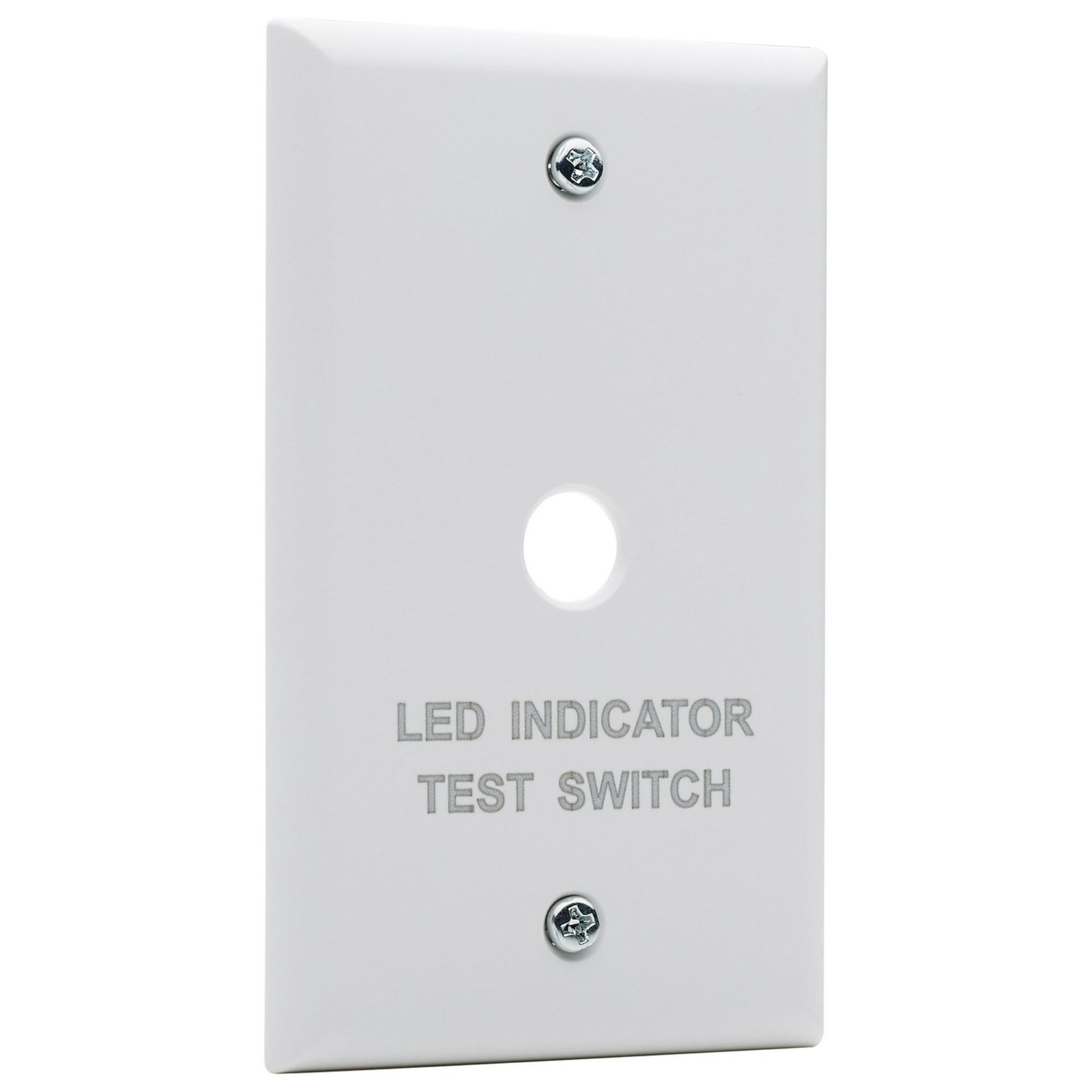 Emergency Remote Test Switch, Single Gang Plate, White Finish - Bees Lighting