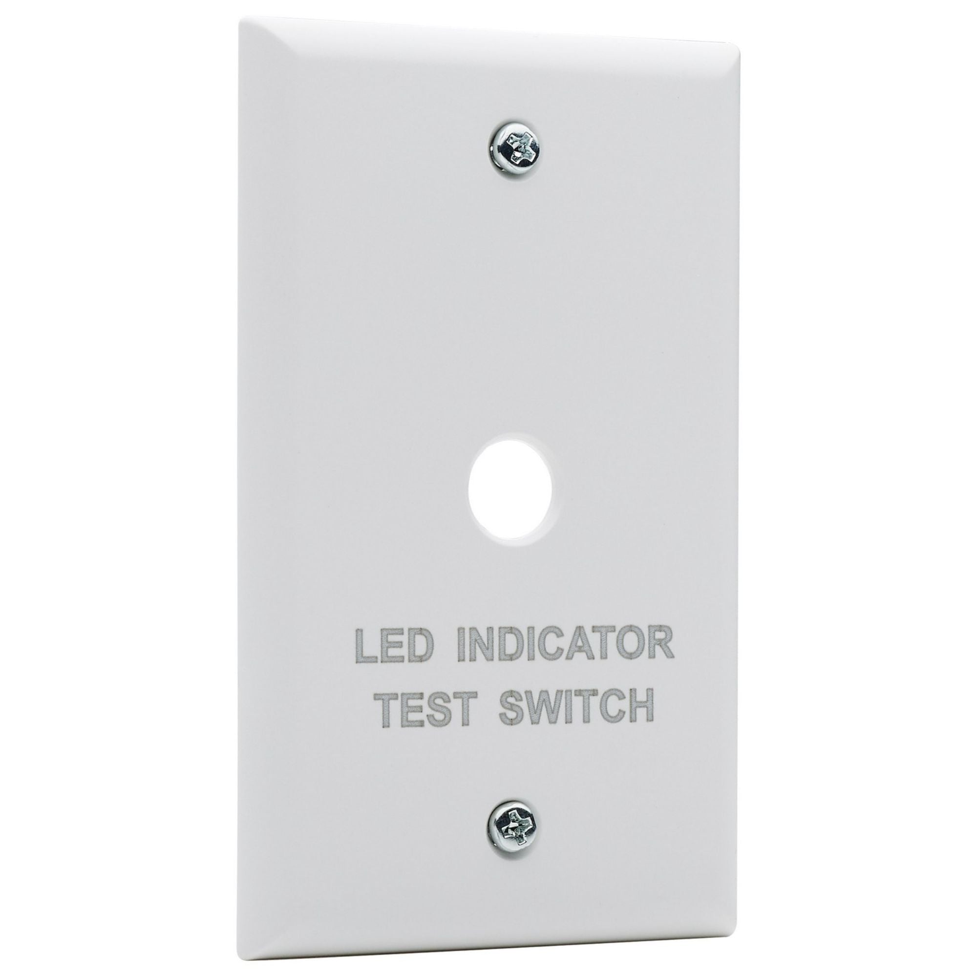 Emergency Remote Test Switch, Single Gang Plate, White Finish - Bees Lighting