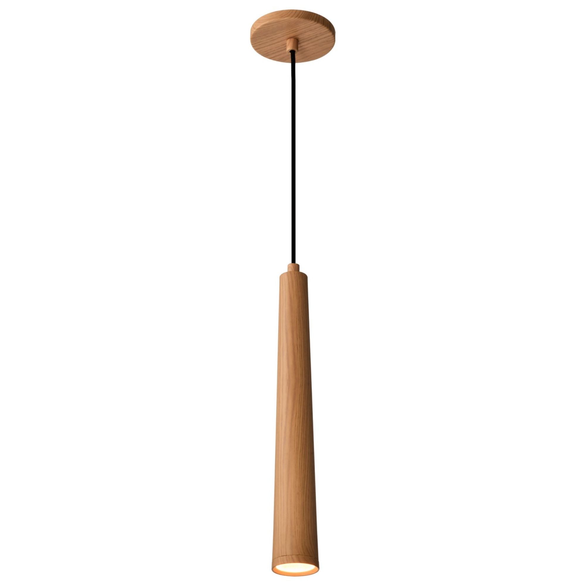 Melrose 16" LED Pendant, Ash Wood Finish - Bees Lighting