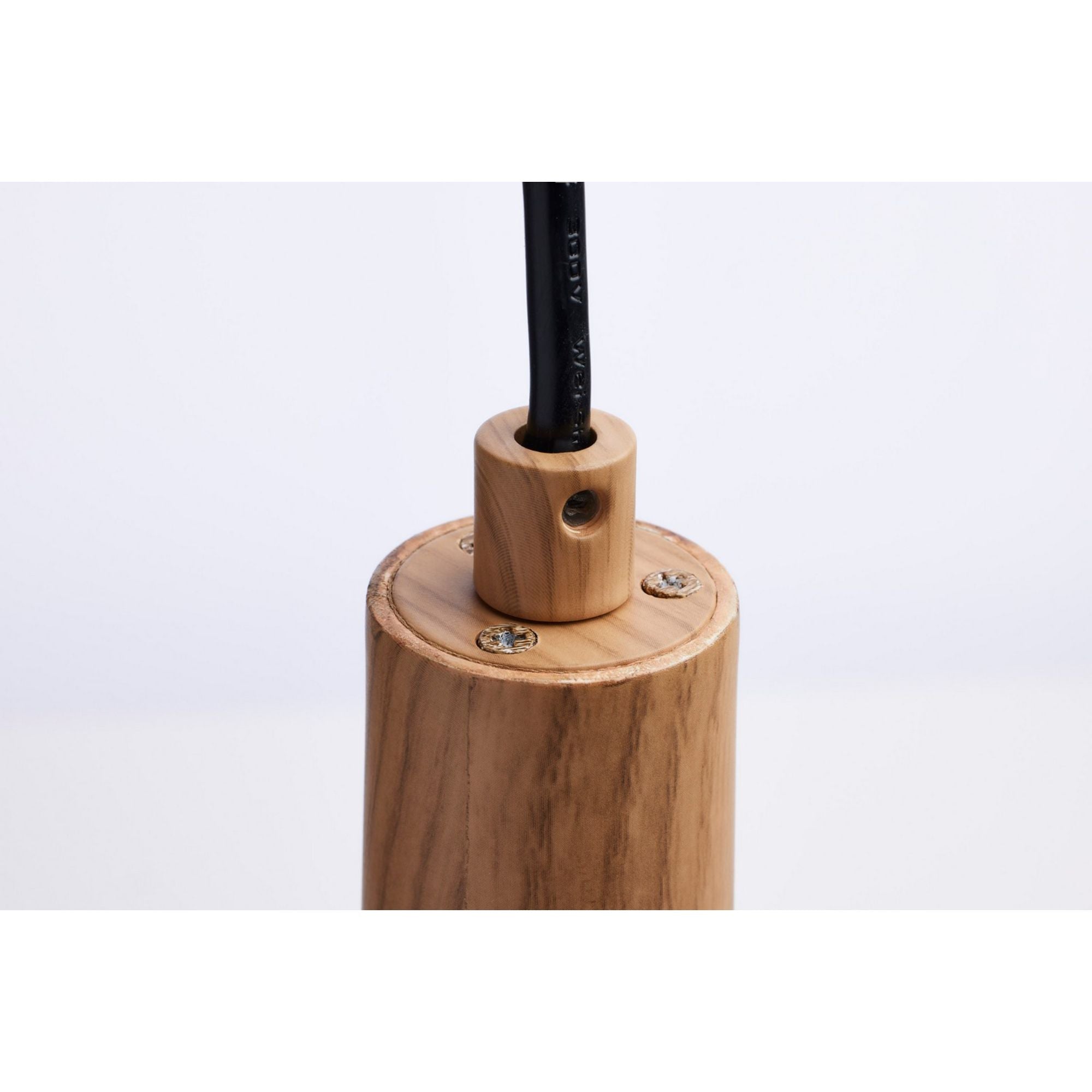 Melrose 16" LED Pendant, Ash Wood Finish - Bees Lighting