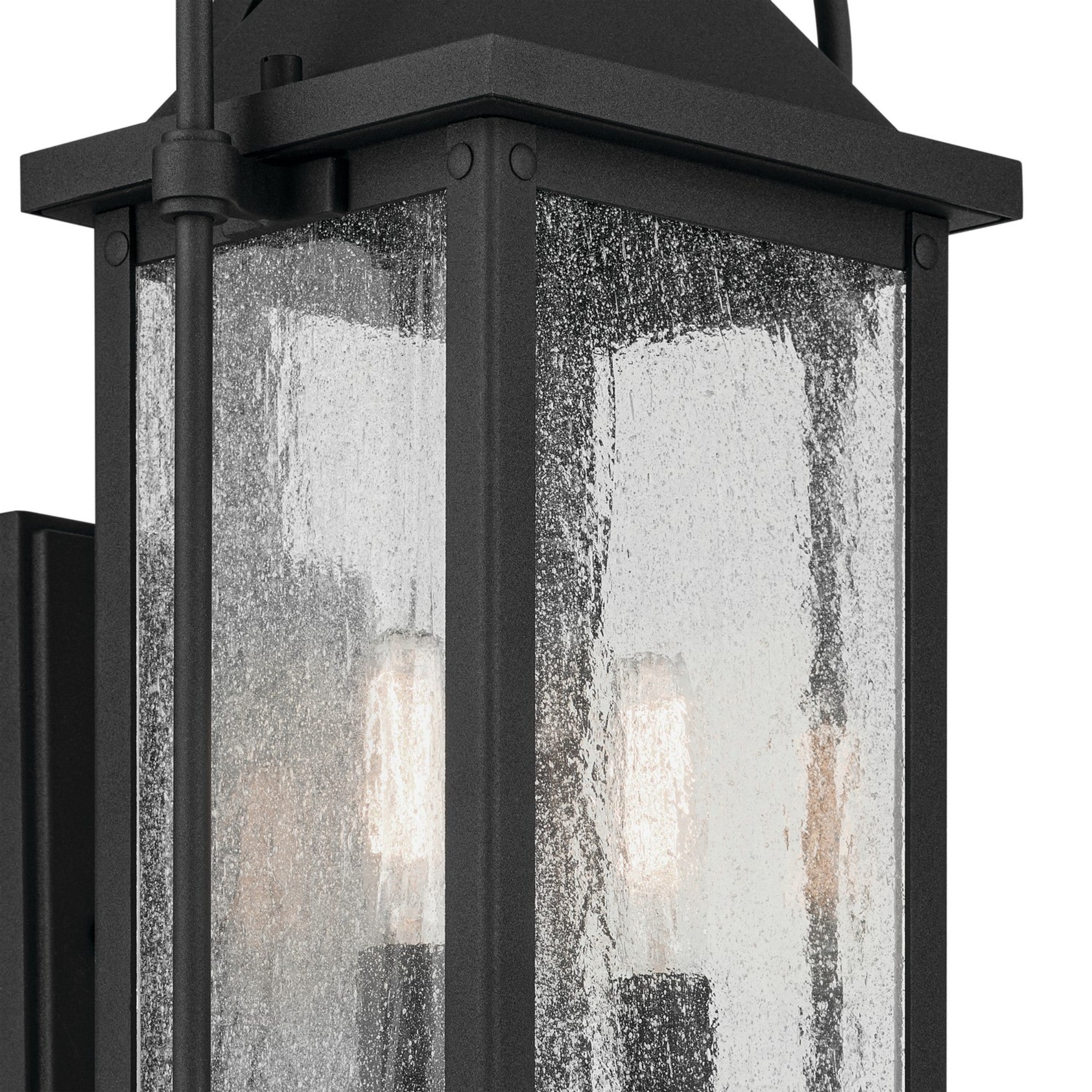 Harbor Row 19" 2-Light Outdoor Wall Light, Textured Black Finish - Bees Lighting