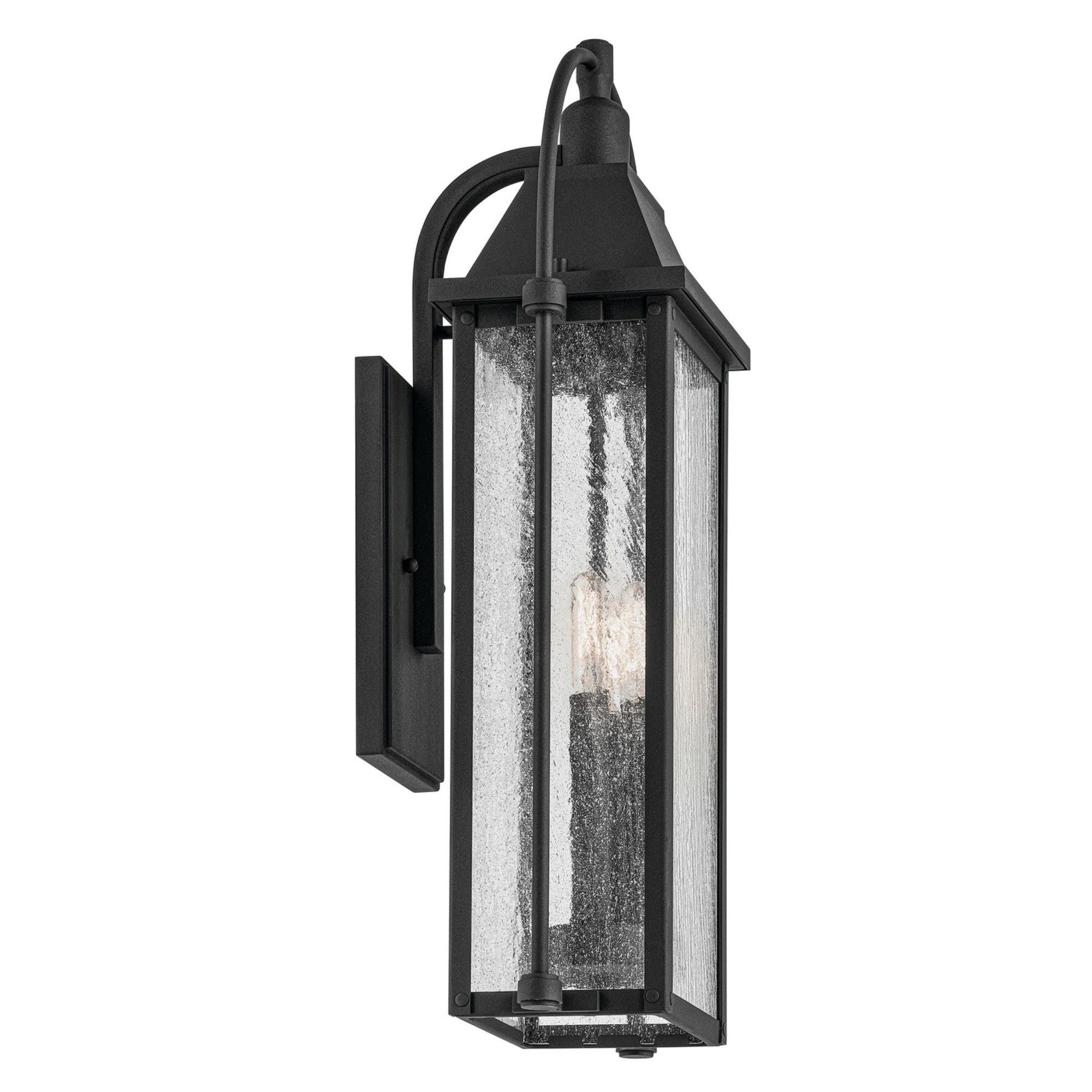 Harbor Row 23" 3-Light Outdoor Wall Light, Textured Black Finish - Bees Lighting