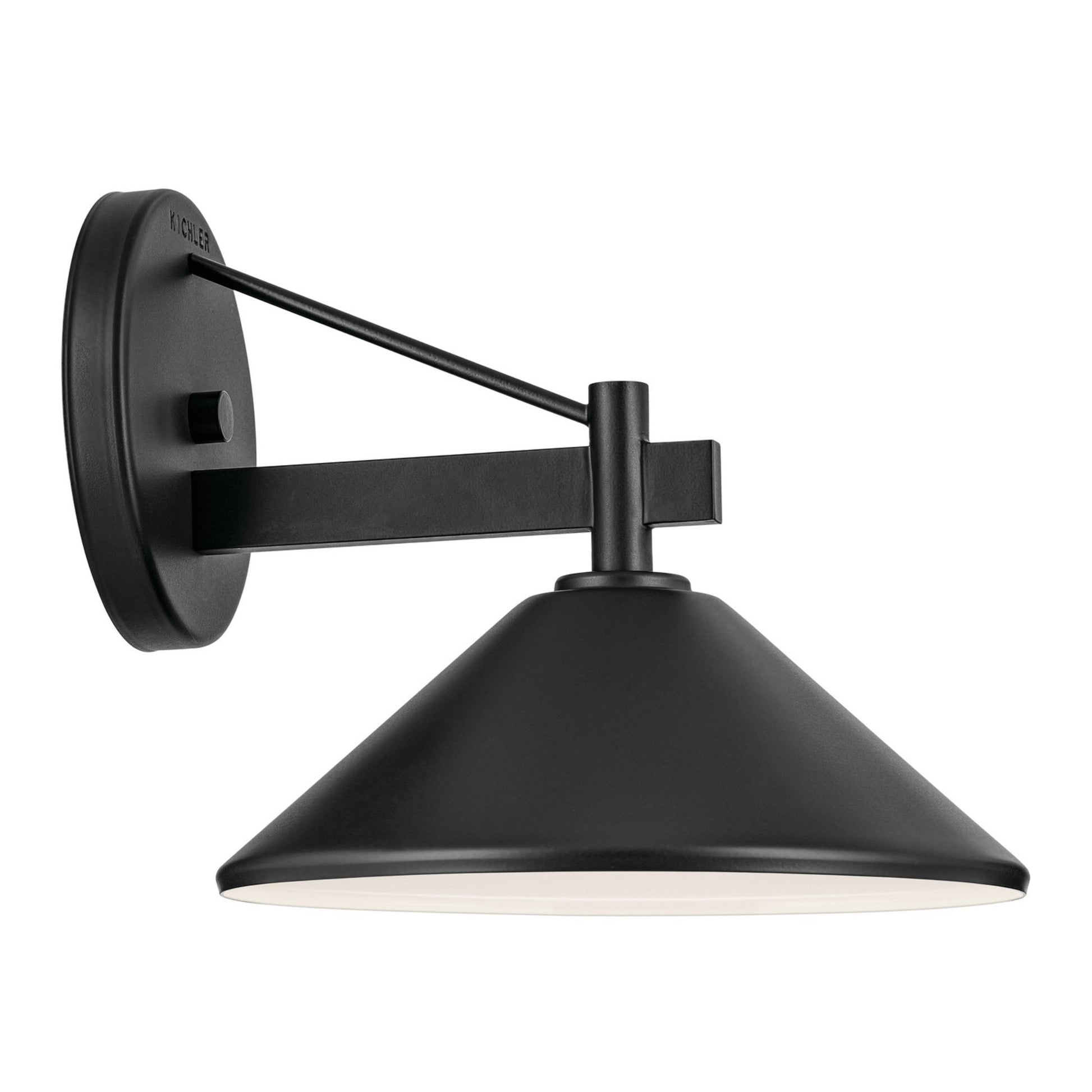 Ripley 10" Outdoor Wall Light, Black Finish - Bees Lighting