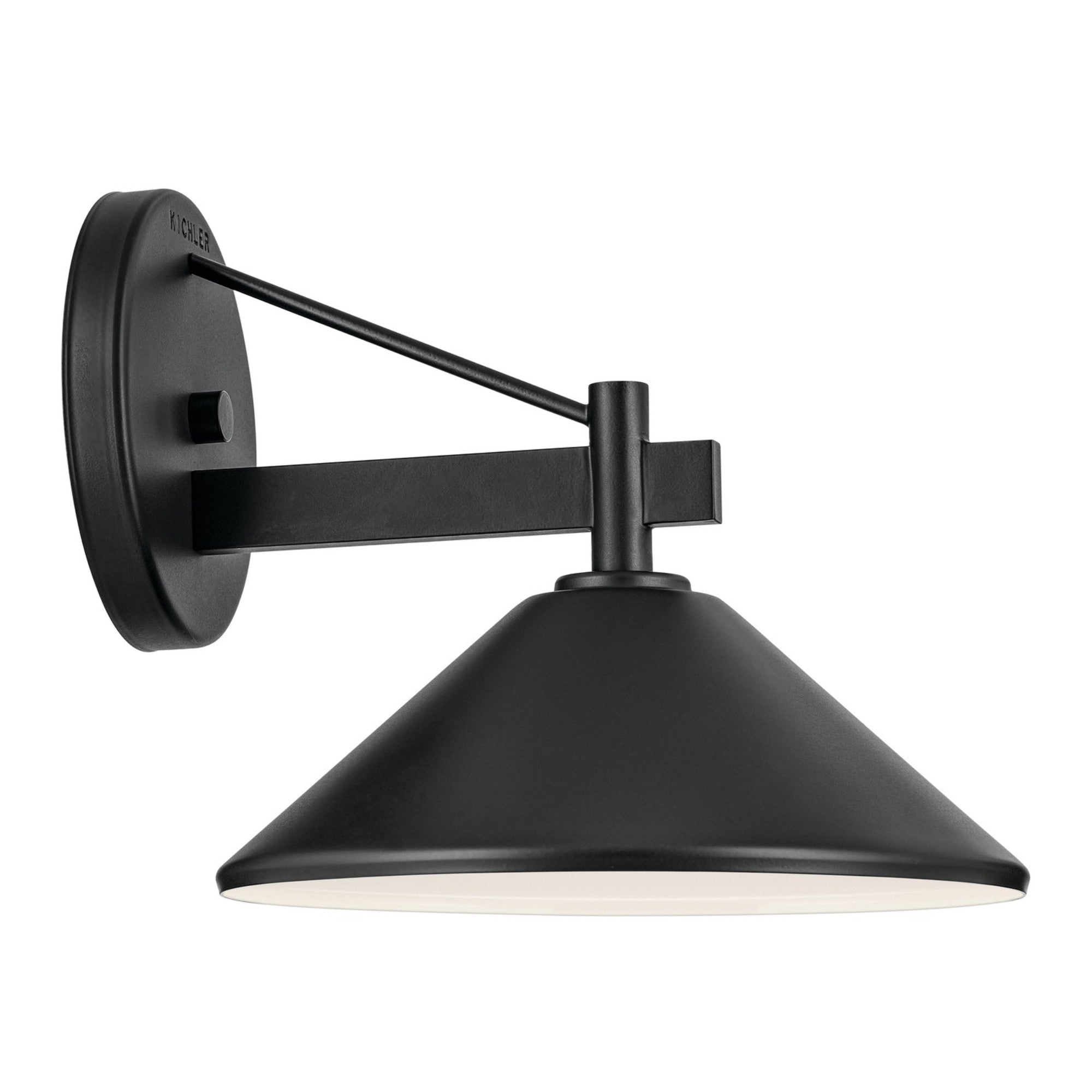 Ripley 10" Outdoor Wall Light, Black Finish - Bees Lighting
