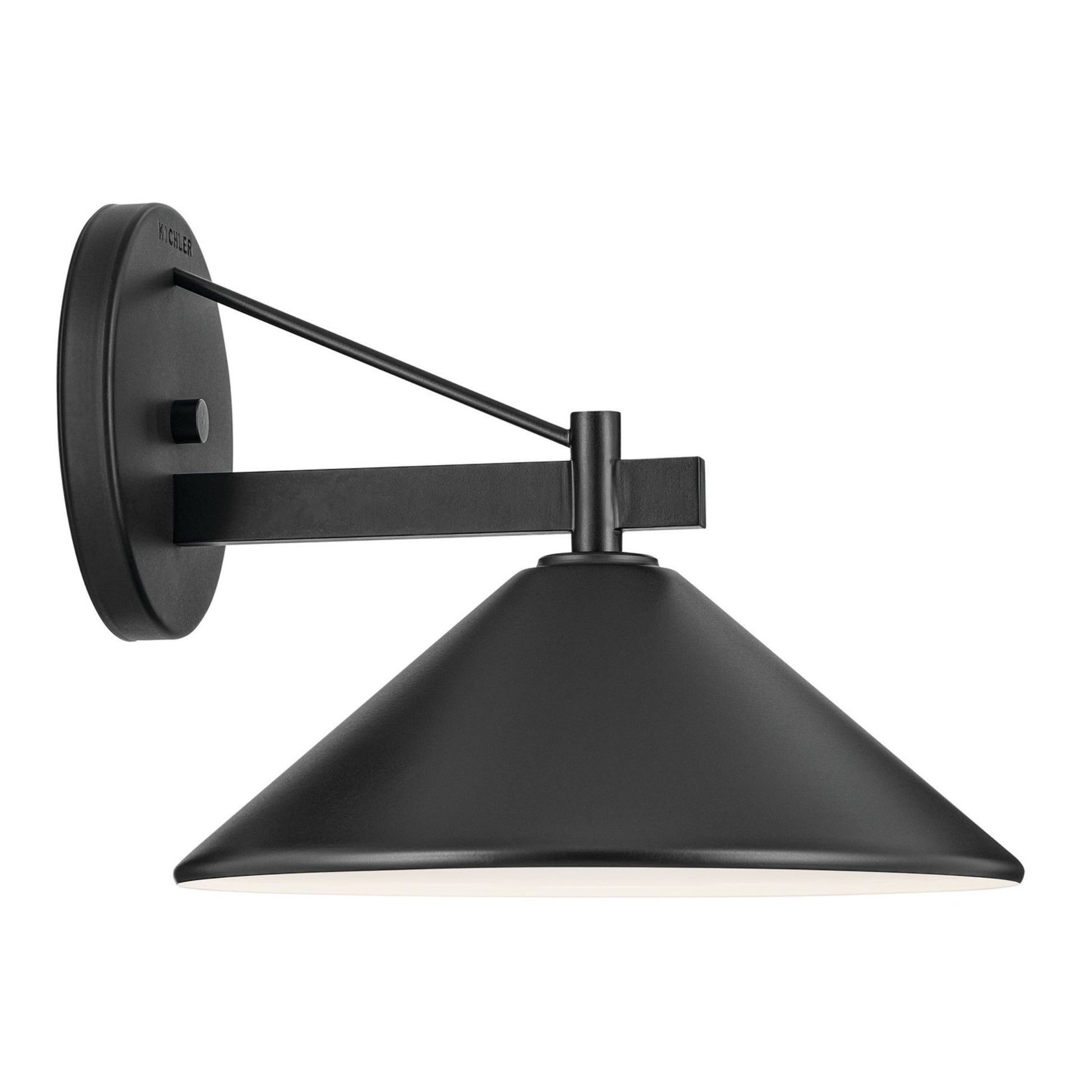 Ripley 12" Outdoor Wall Light, Black Finish - Bees Lighting