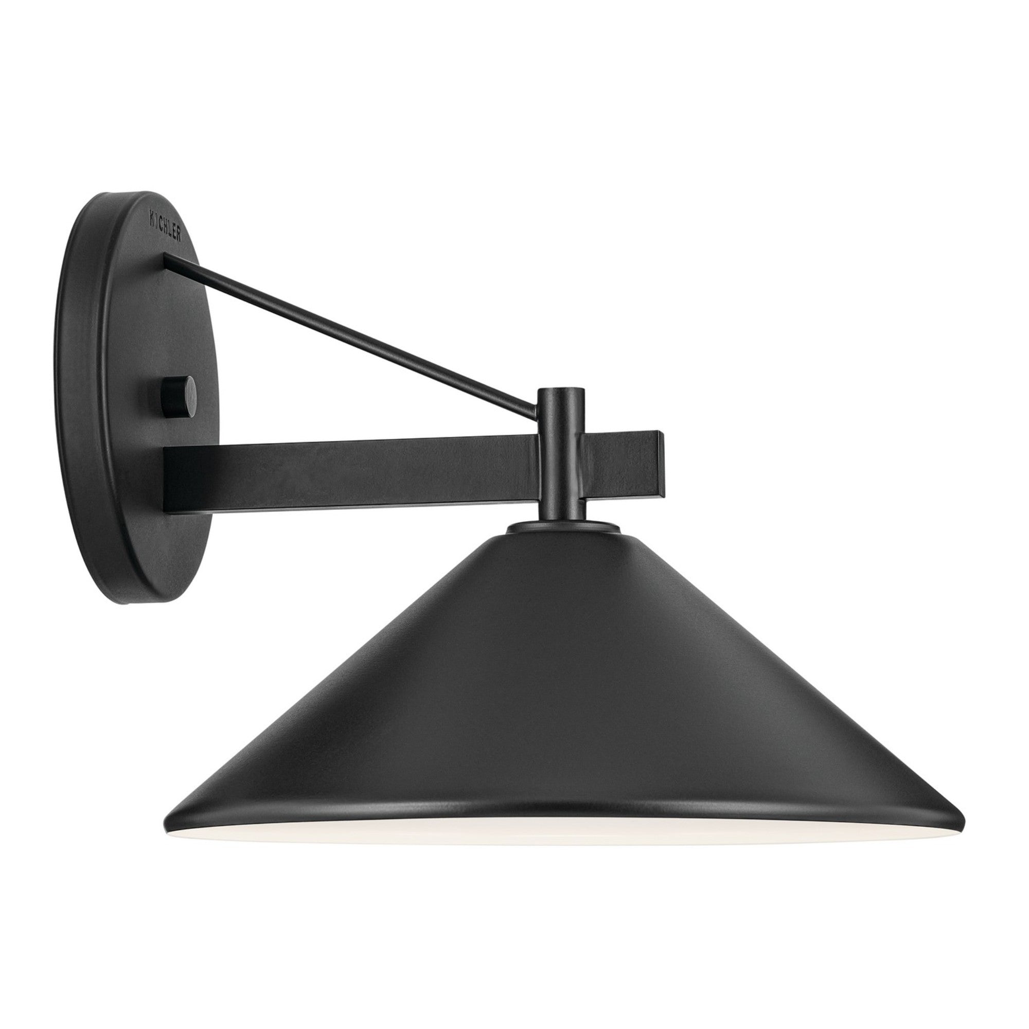 Ripley 12" Outdoor Wall Light, Black Finish - Bees Lighting