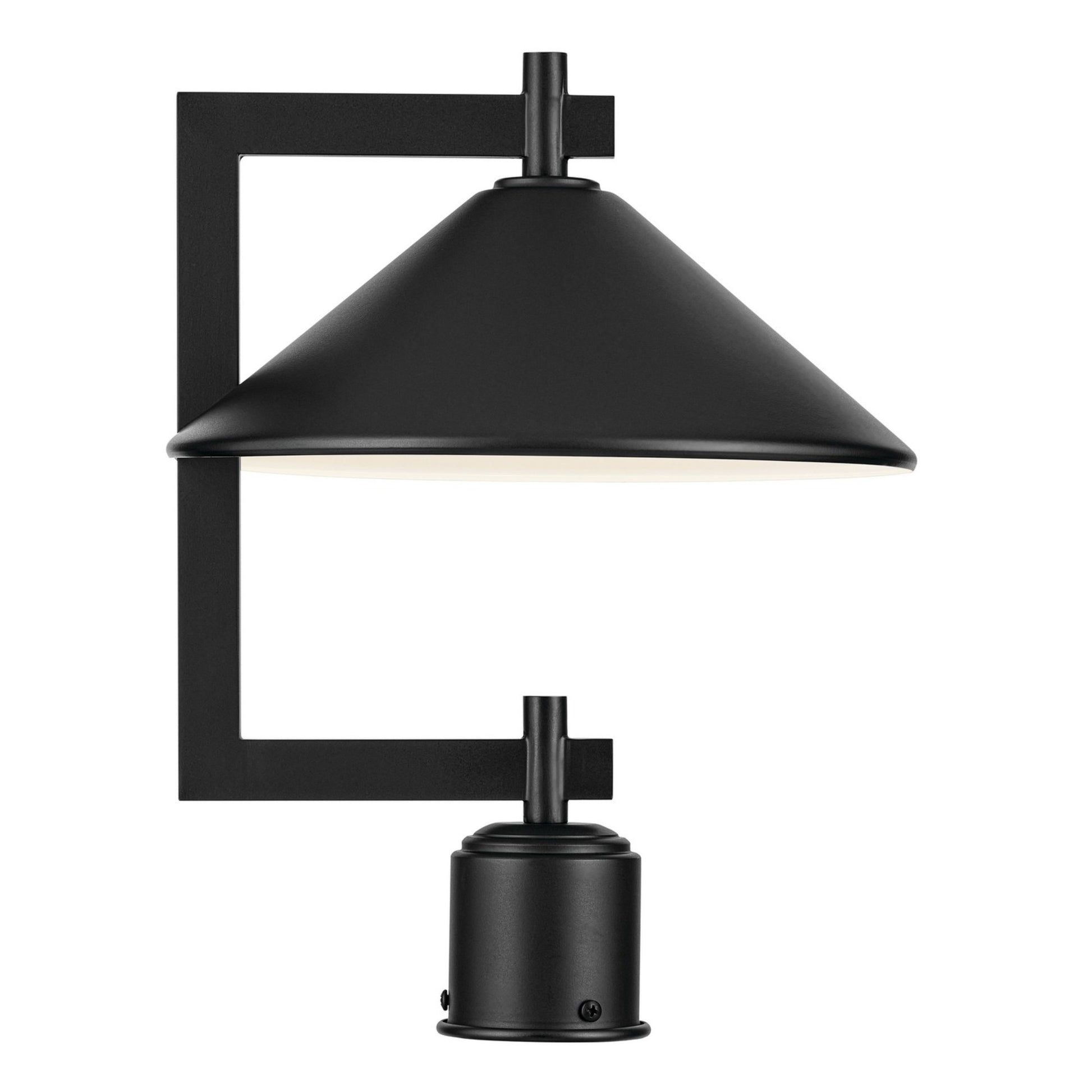 Ripley 16" Outdoor Post Light, Black Finish - Bees Lighting