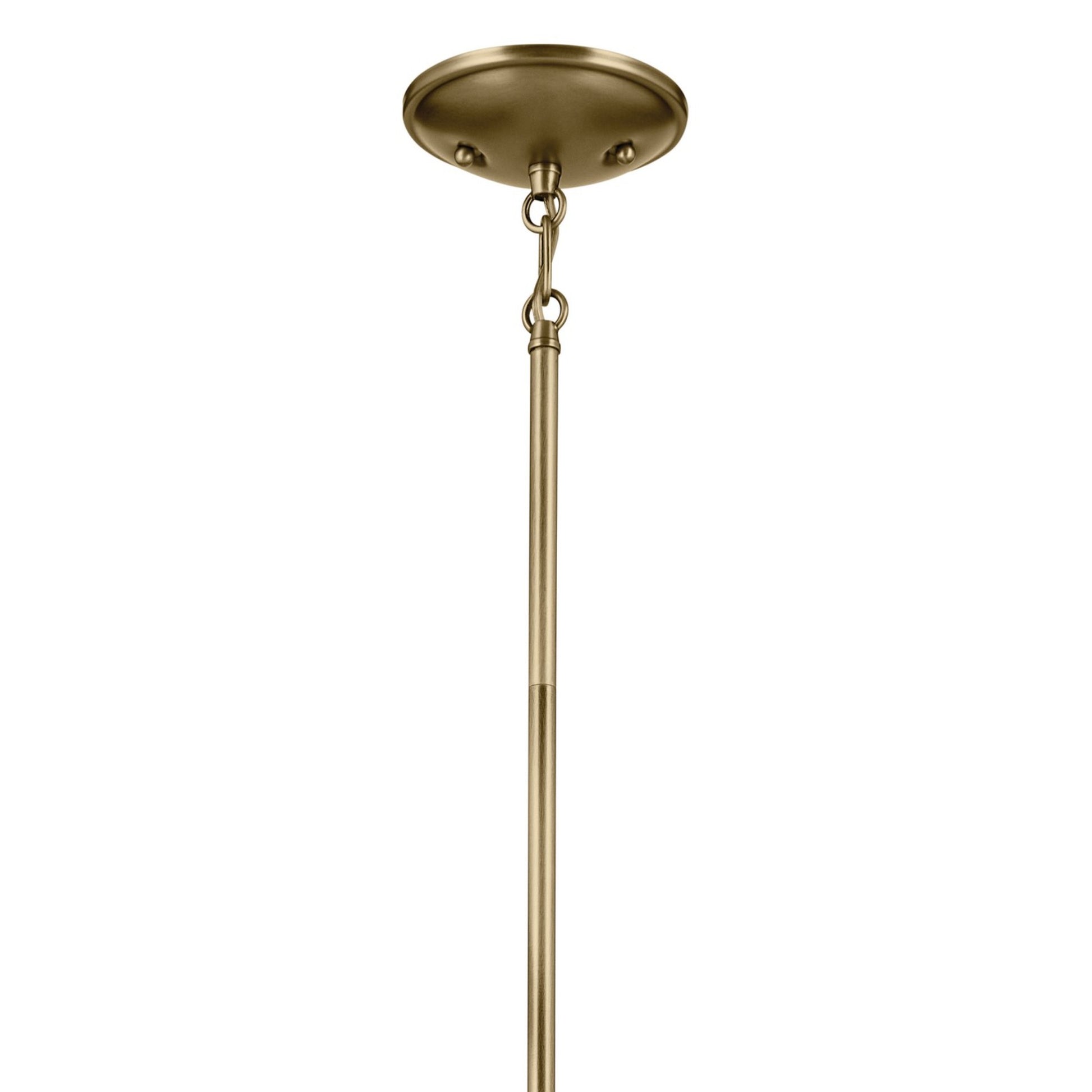 Shailene 24" 5-Light Chandelier, Natural Brass Finish, Etched Glass - Bees Lighting