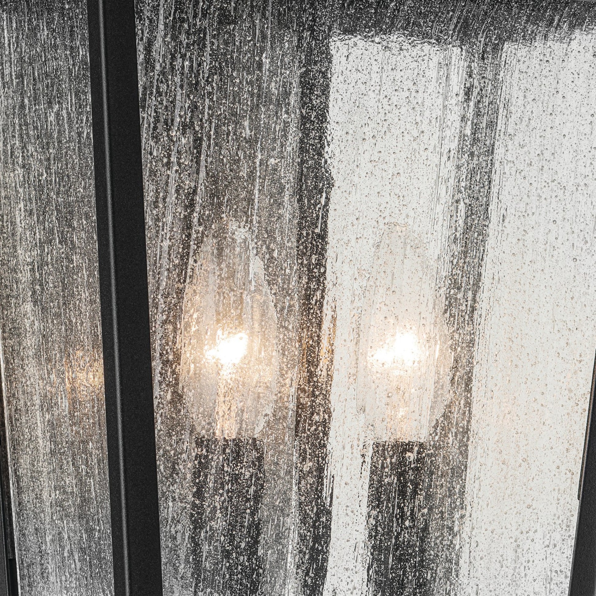Forestdale 19" 2-Light Outdoor Wall Light, Textured Black Finish - Bees Lighting