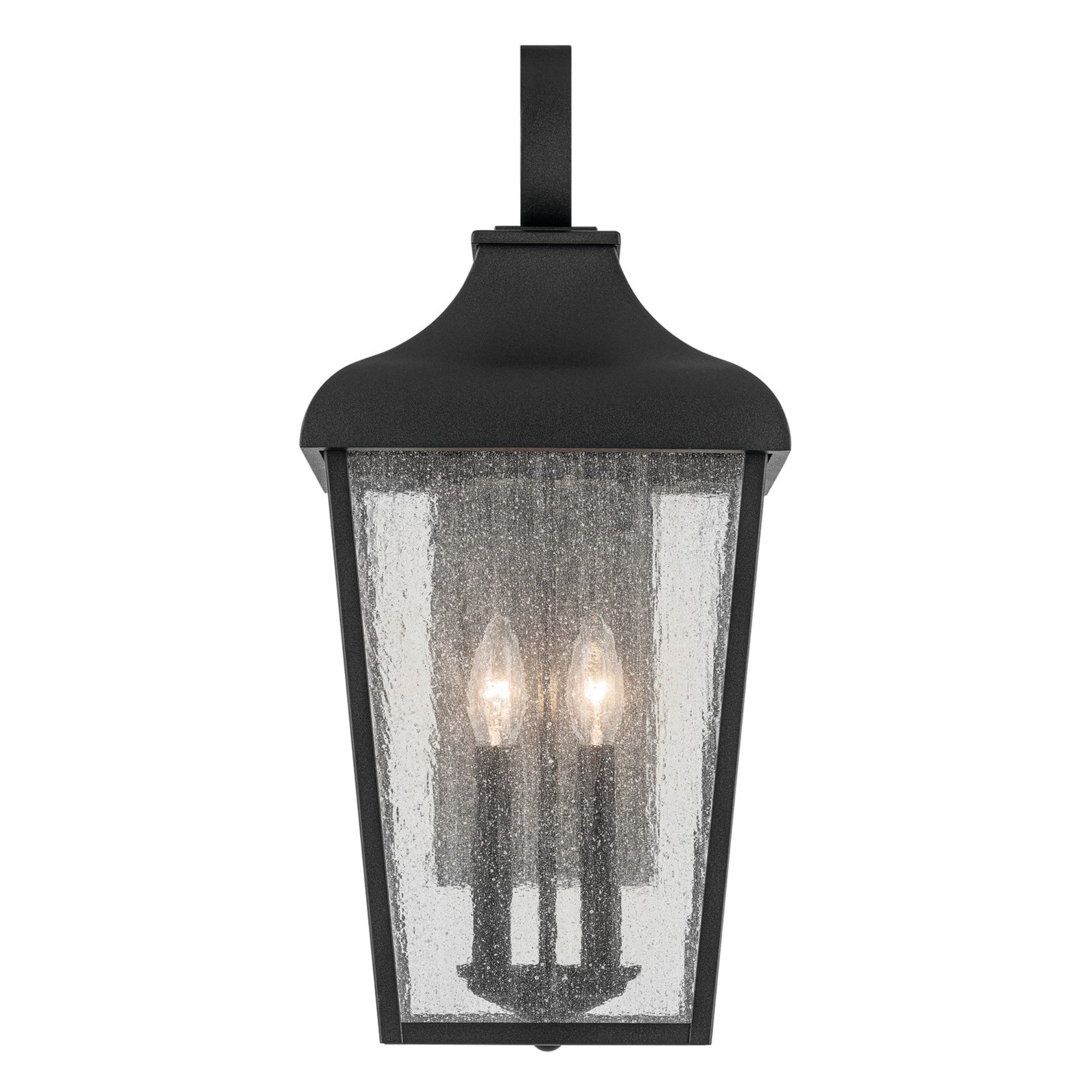 Forestdale 22" 2-Light Outdoor Wall Light, Textured Black Finish - Bees Lighting