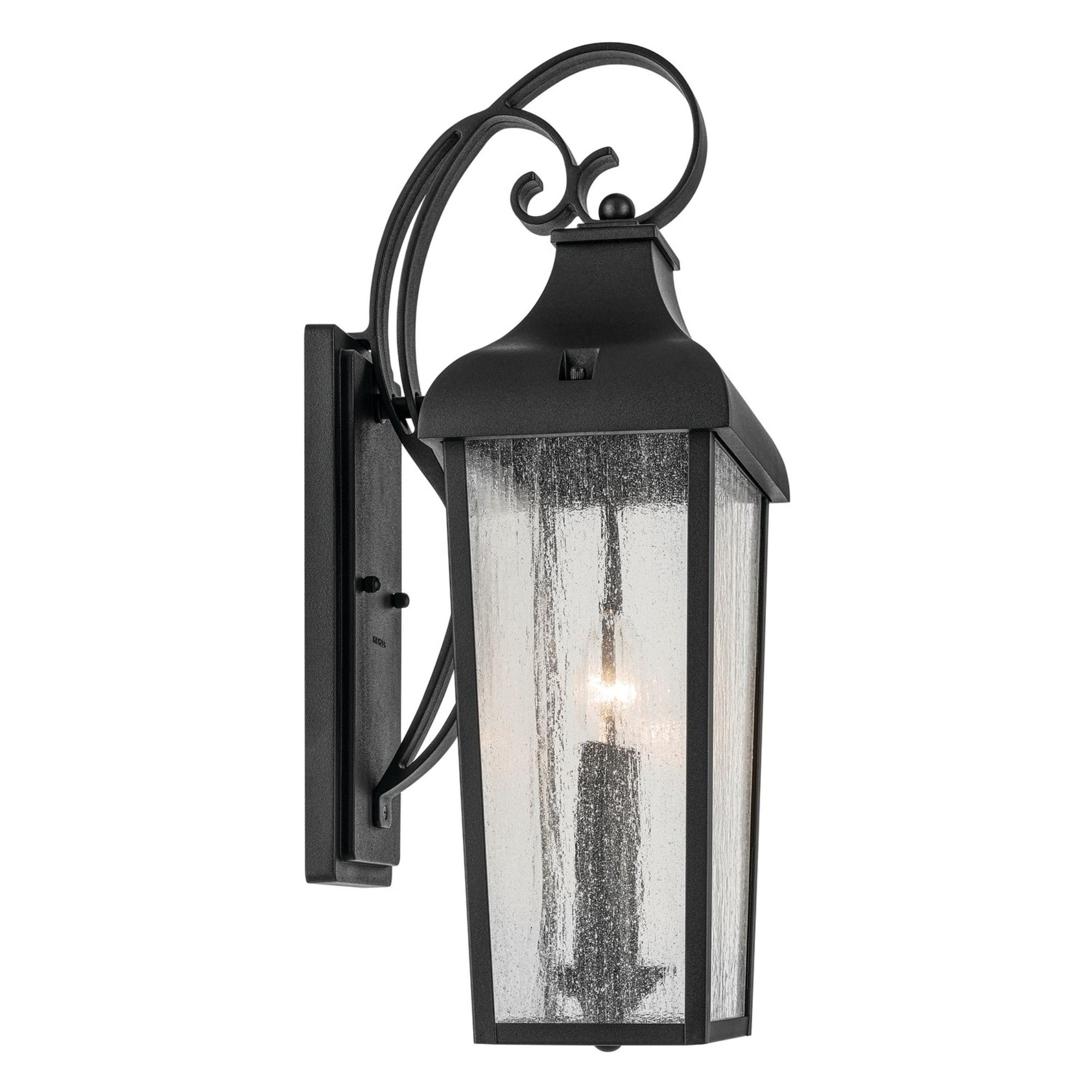 Forestdale 22" 2-Light Outdoor Wall Light, Textured Black Finish - Bees Lighting