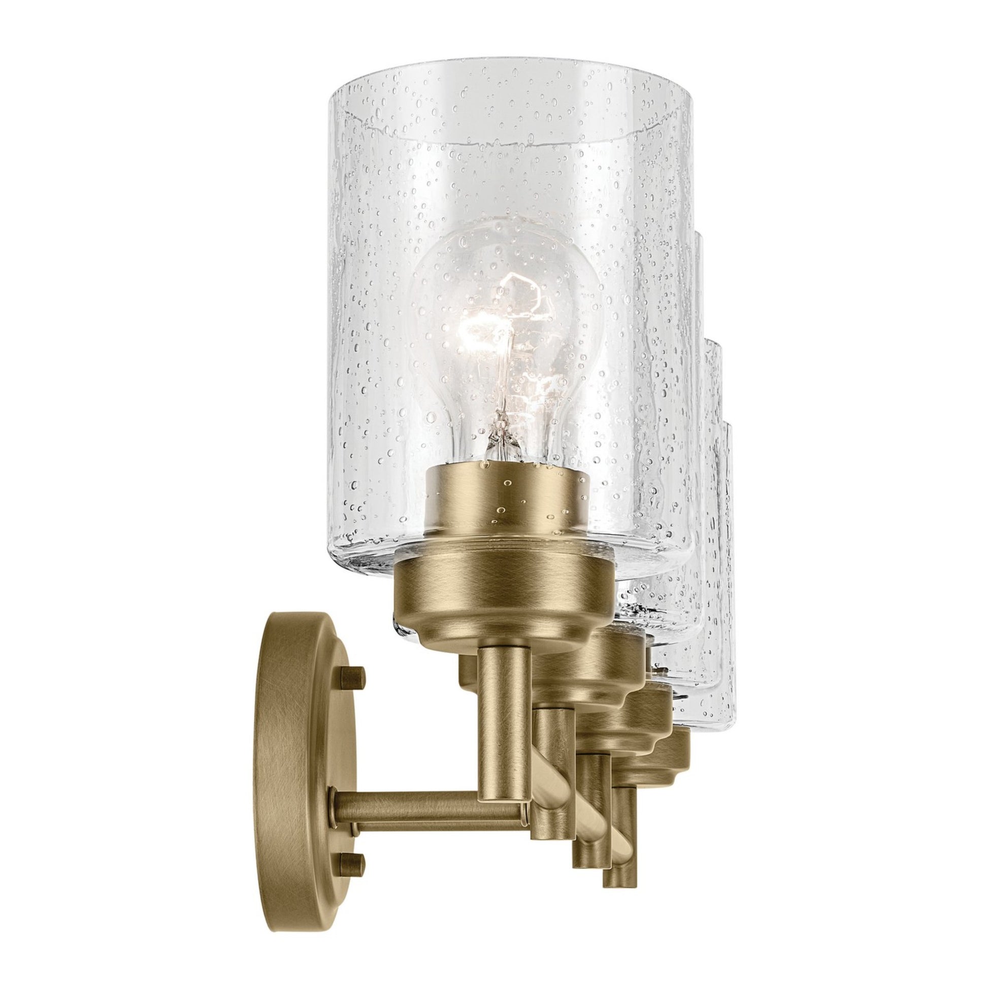 Winslow 30" 4-Light Bath Vanity Light, Natural Brass Finish - Bees Lighting