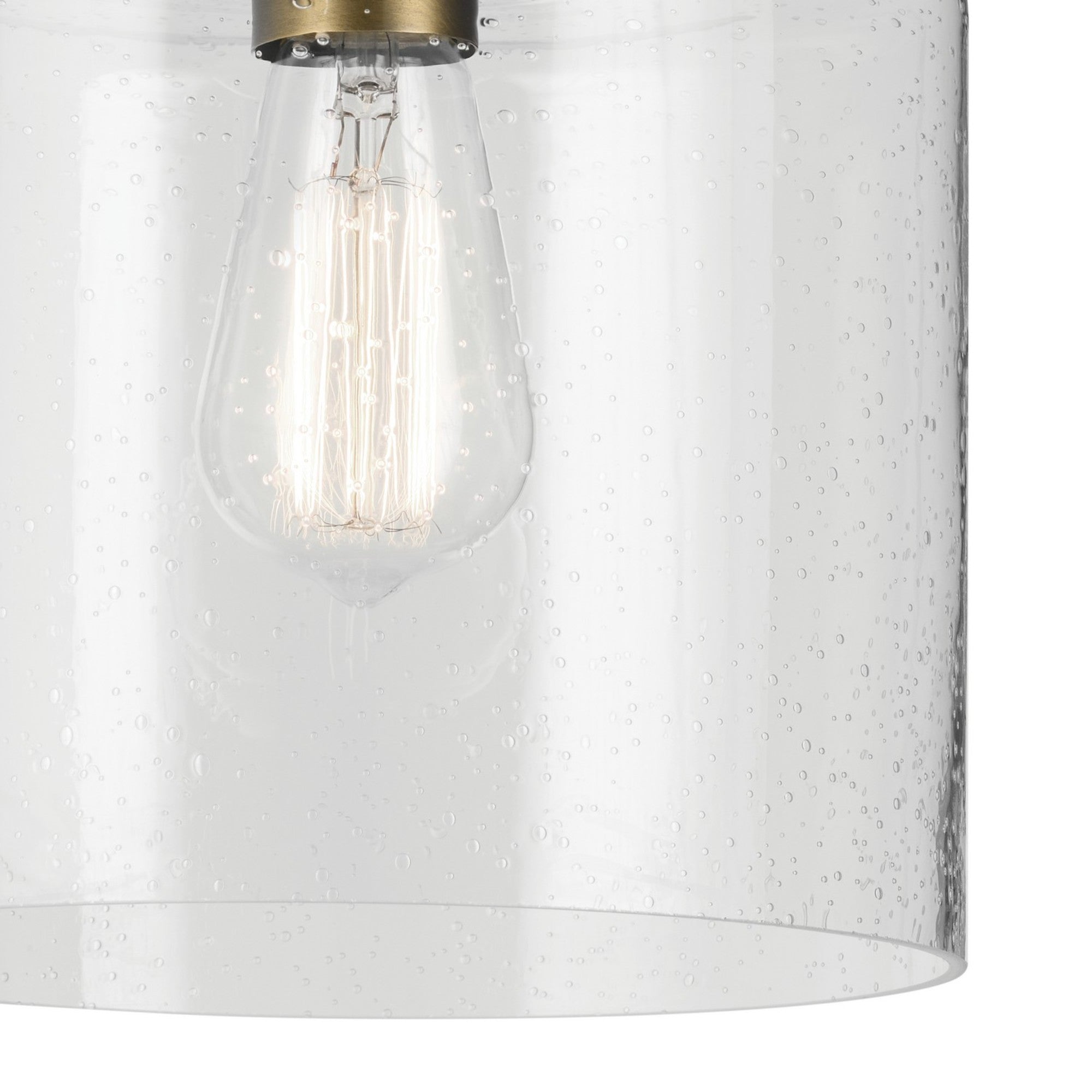 Winslow 9" Semi-Flush Mount, Natural Brass Finish - Bees Lighting