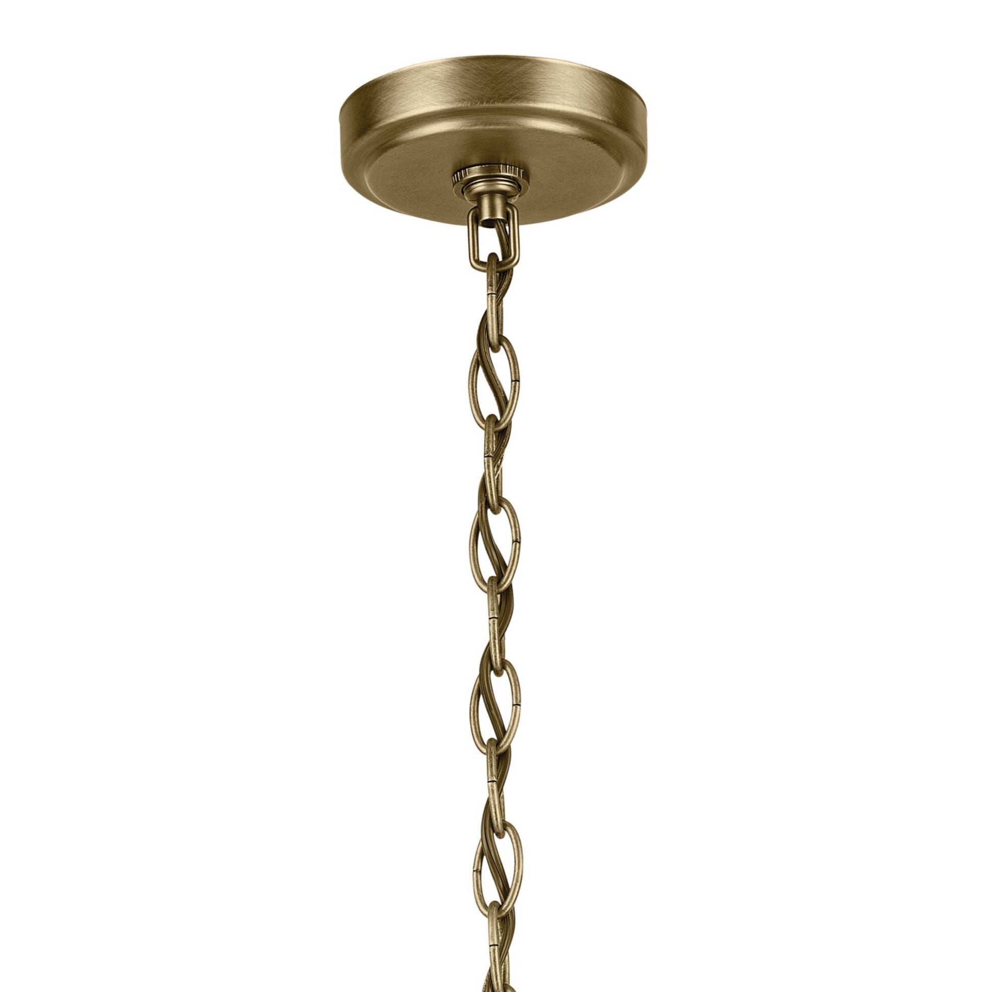 Winslow 18" 3-Light Mini Chandelier, Natural Brass Finish - Bees Lighting