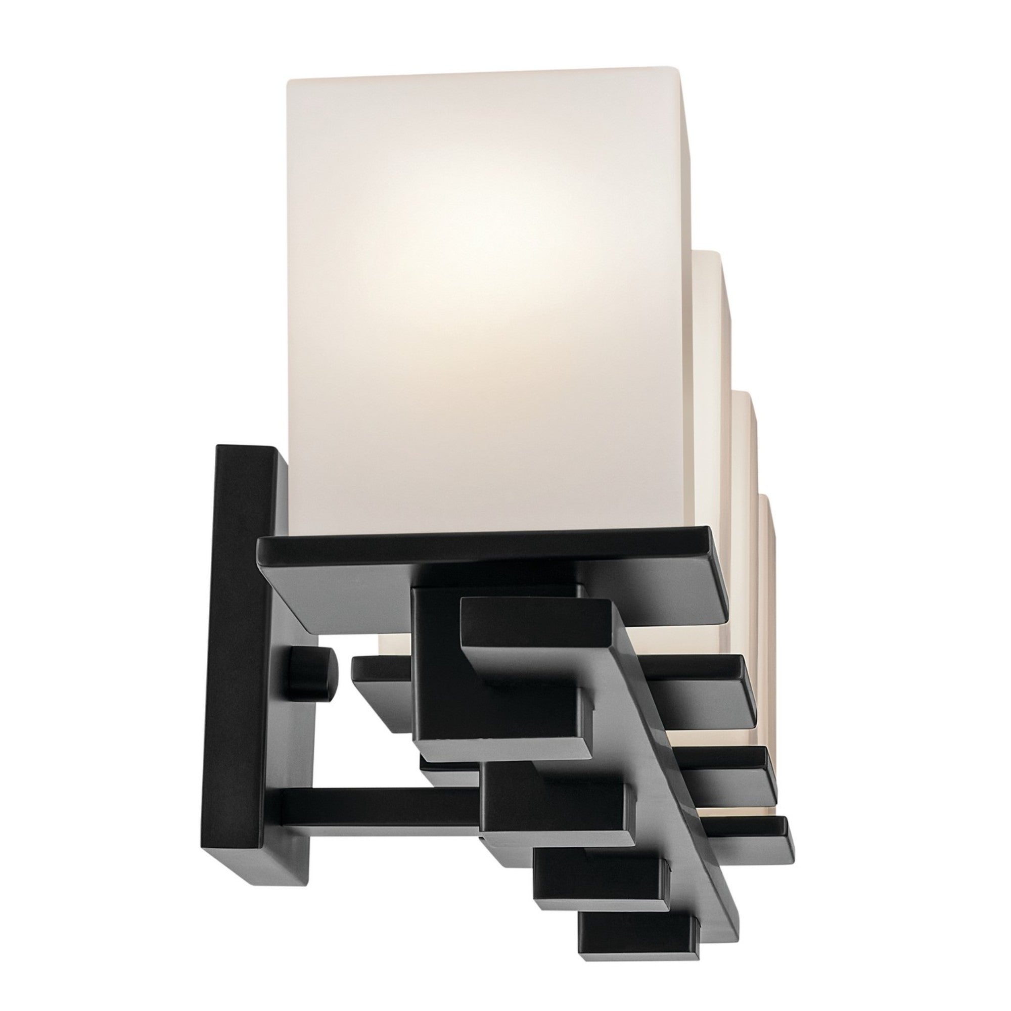 Tully 32" 4-Light Bath Vanity Light, Black Finish - Bees Lighting
