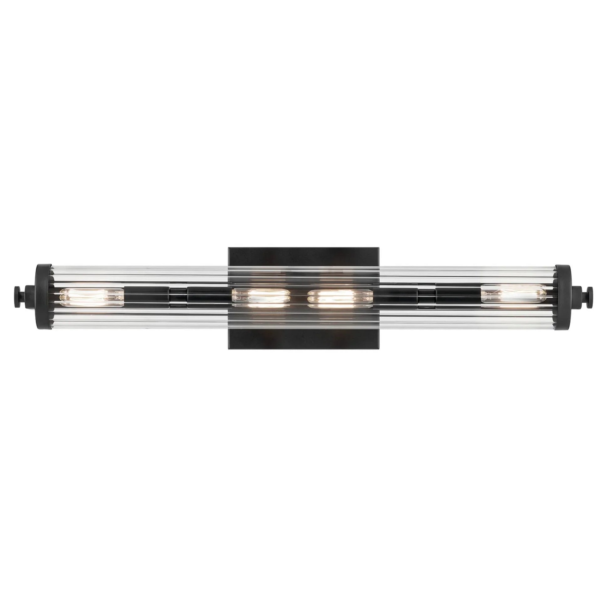 Azores 25" 4-Light Linear Bath, Black Finish - Bees Lighting