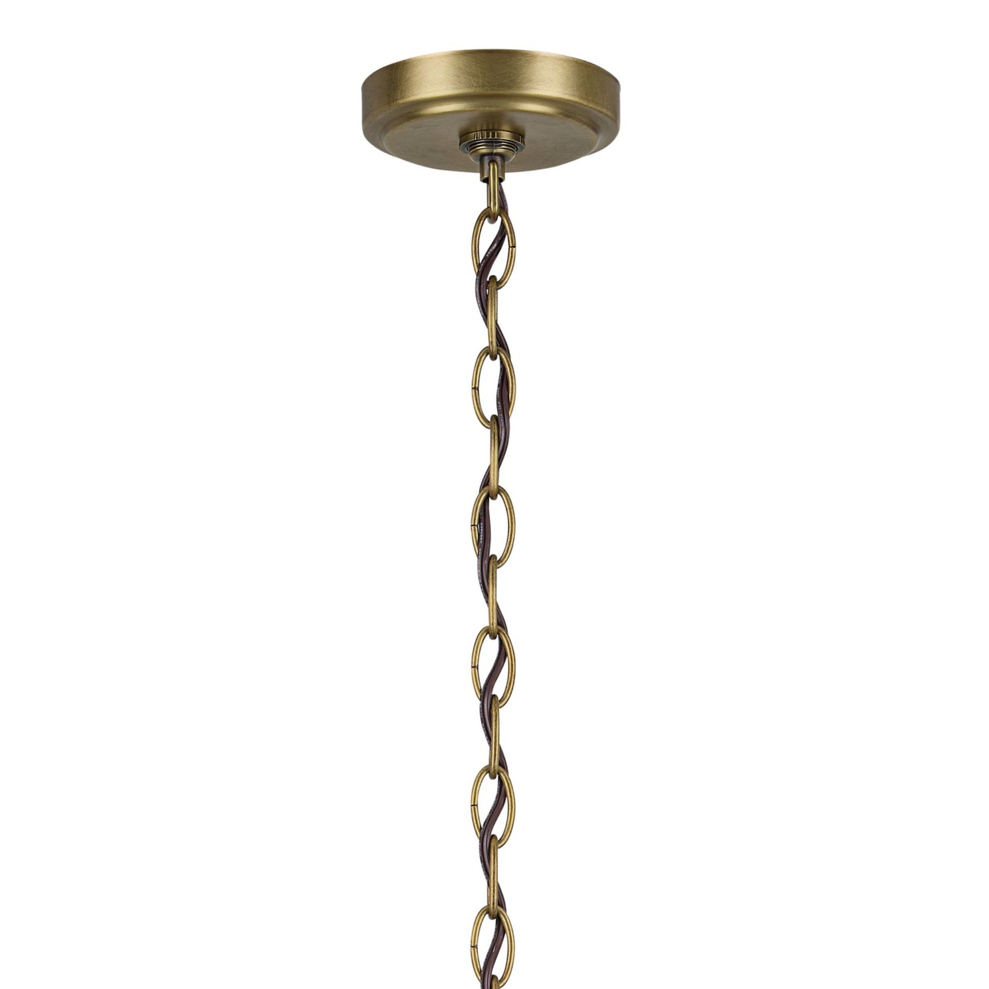 Winslow 26" 6-Light Chandelier, Natural Brass Finish - Bees Lighting
