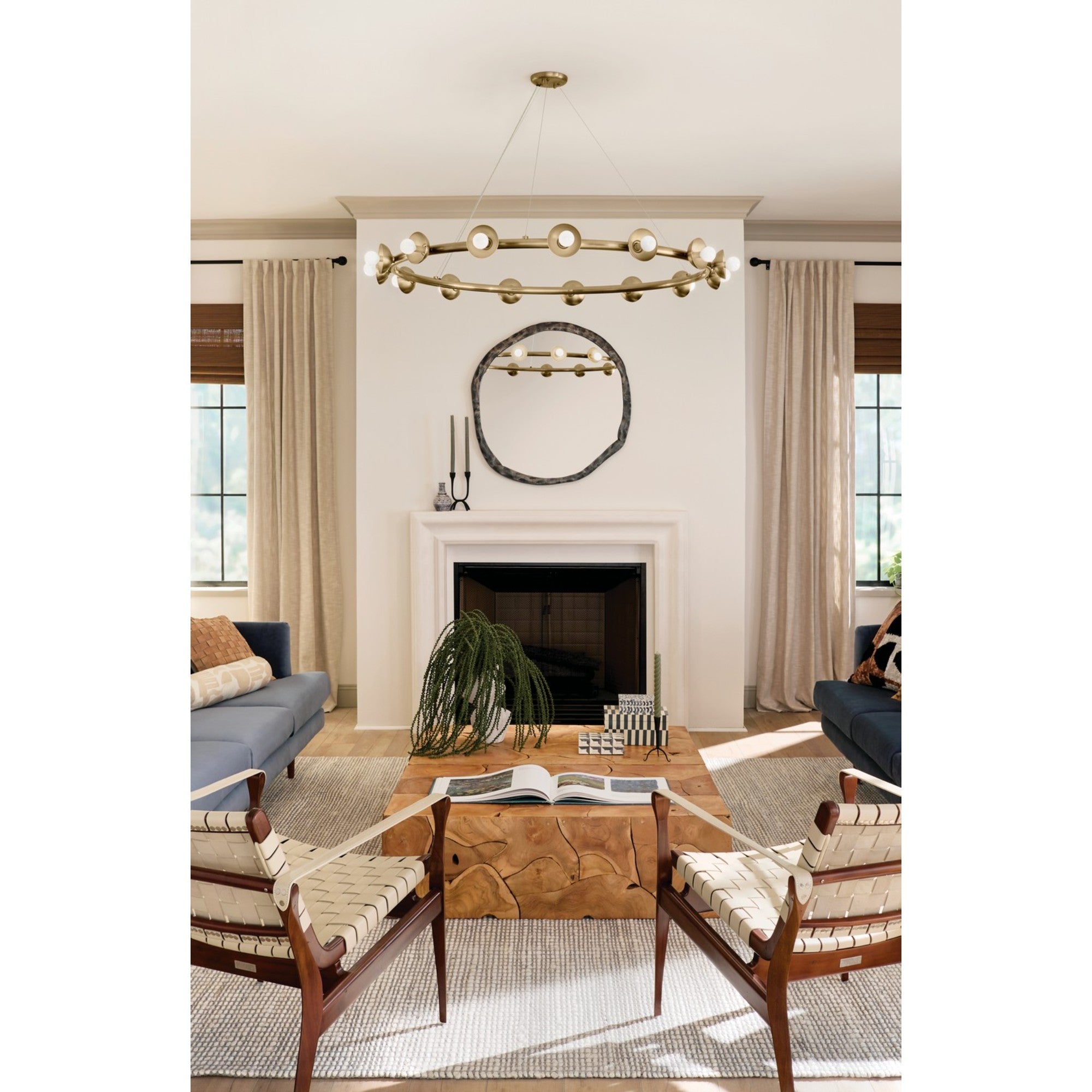 Palta 50" 15 Light Chandelier, Champagne Bronze Finish - Bees Lighting
