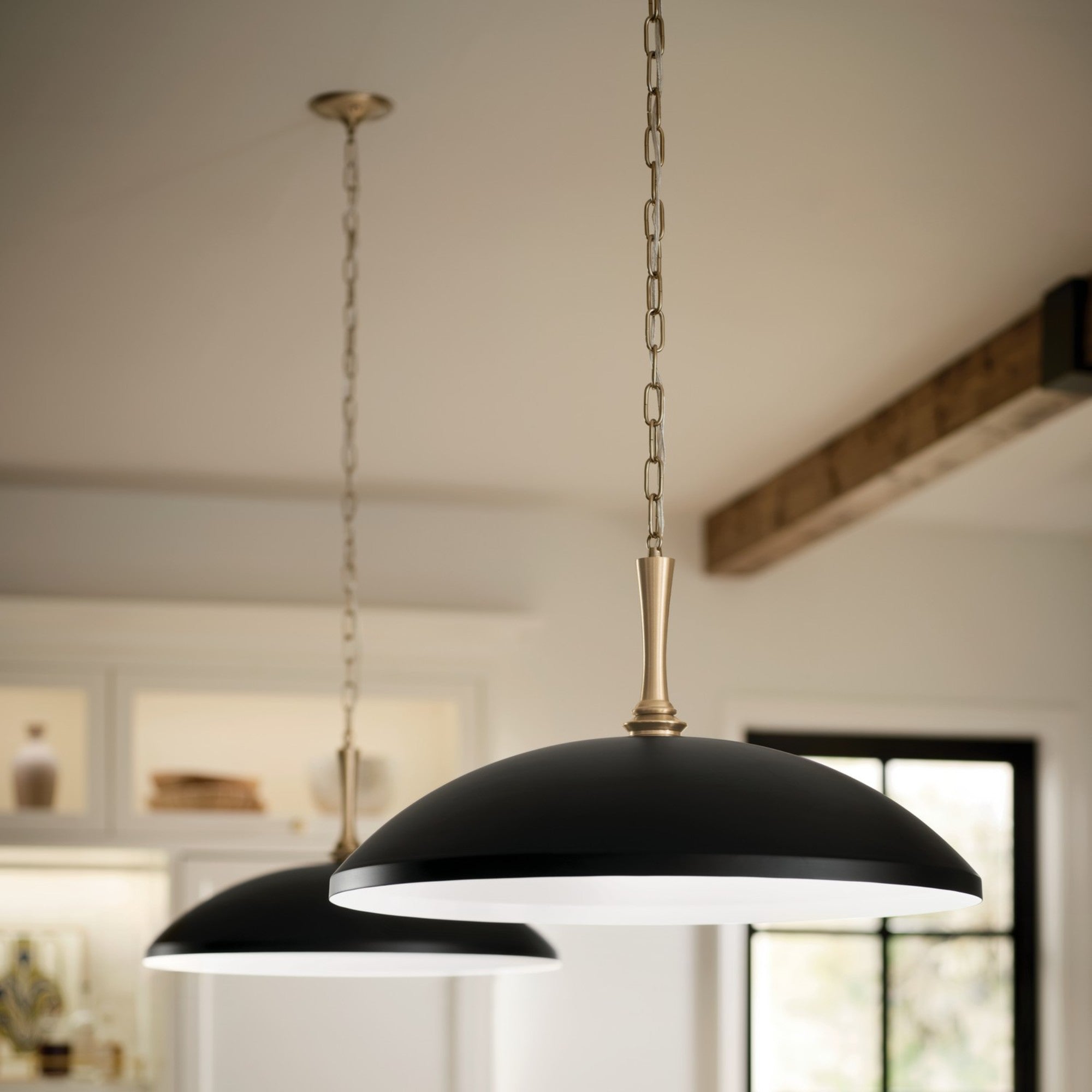 Delarosa 20" Pendant, Black Finish - Bees Lighting
