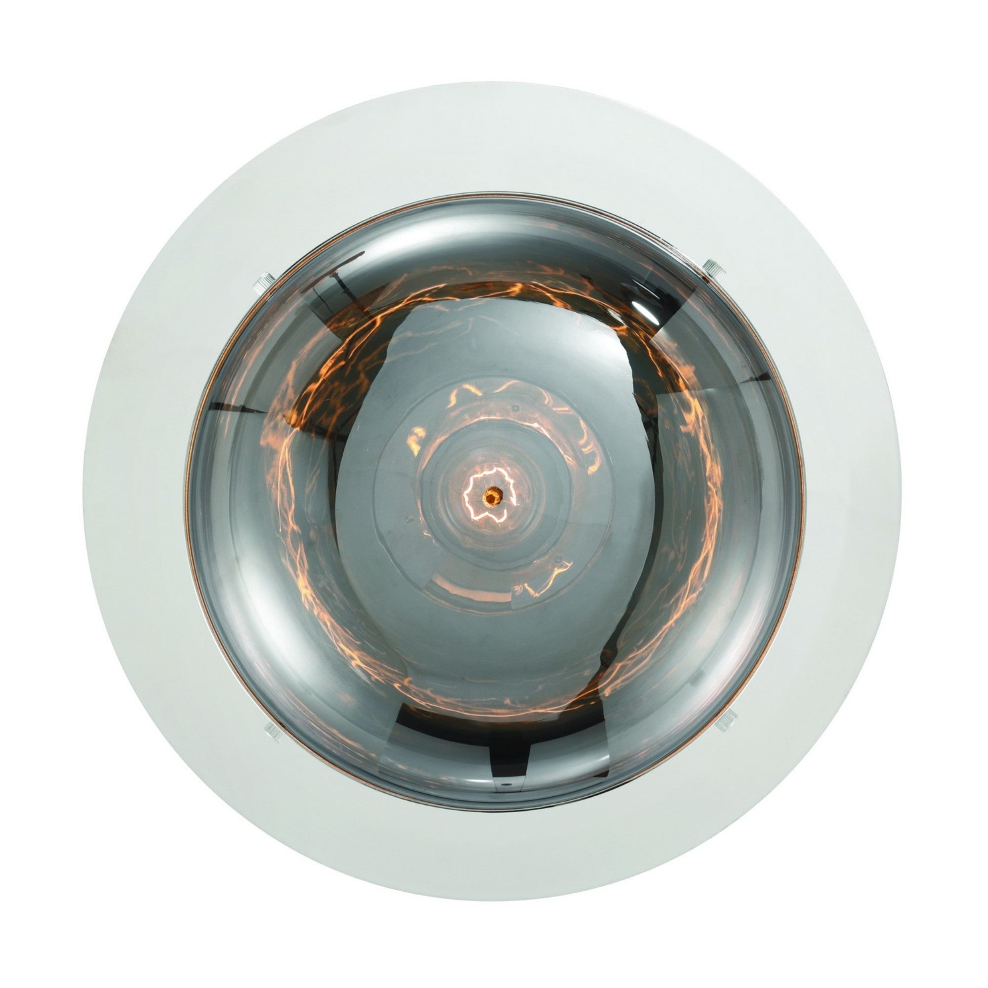 Nottingham 10" LED Flush Mount, Polished Nickel Finish - Bees Lighting