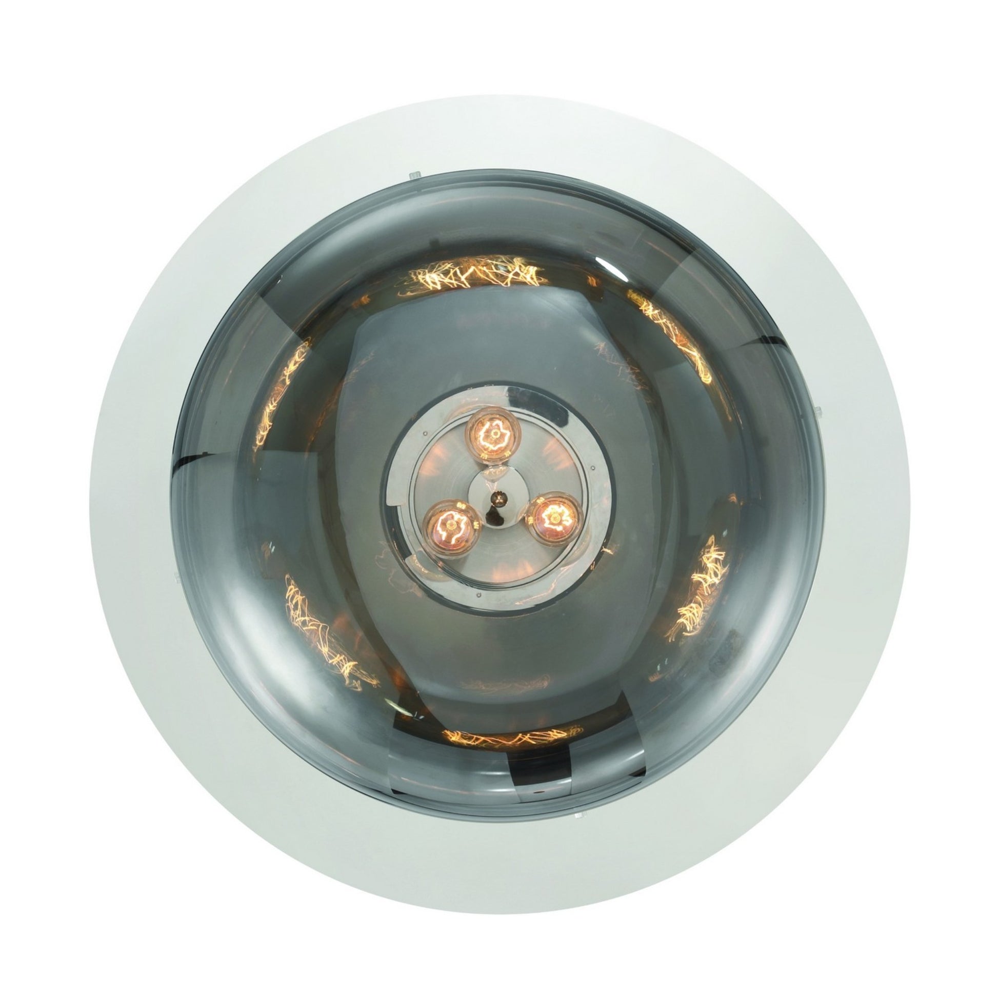 Nottingham 3-Light 20" LED Flush Mount, Polished Nickel Finish - Bees Lighting