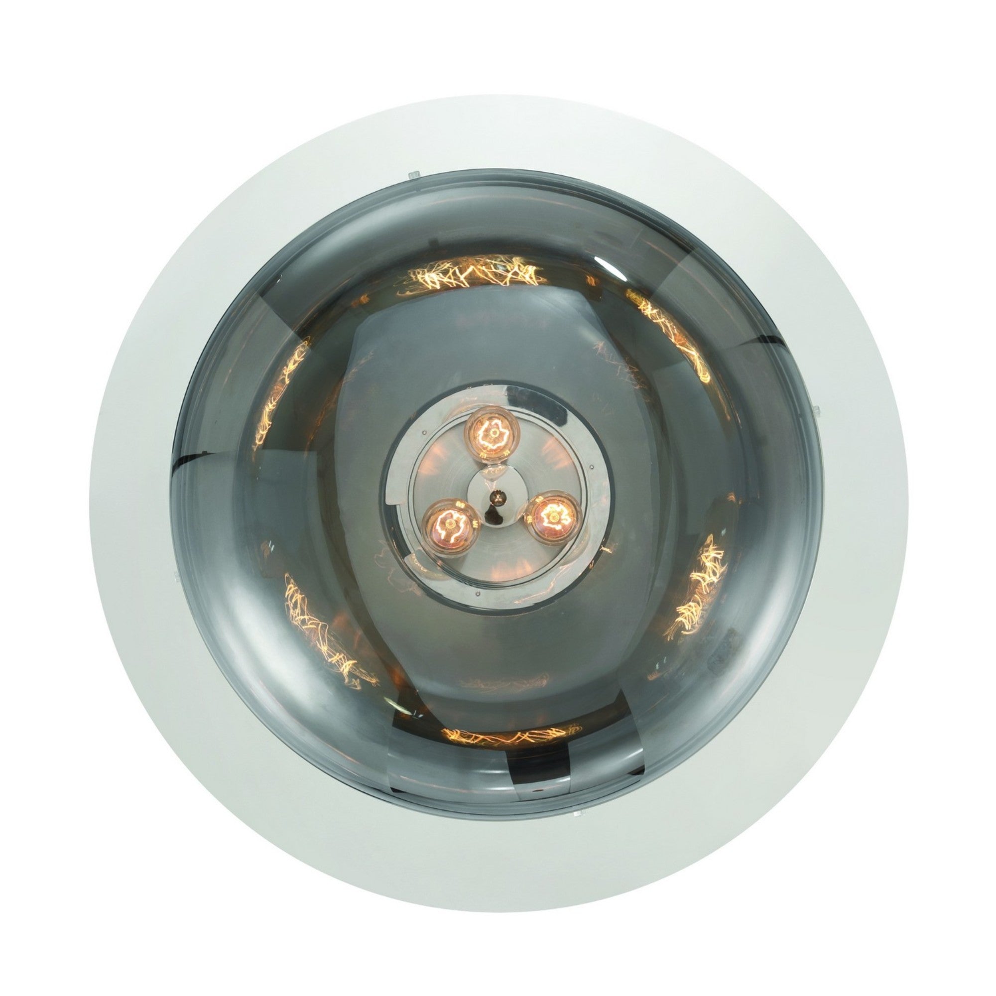 Nottingham 3-Light 20" LED Flush Mount, Polished Nickel Finish - Bees Lighting