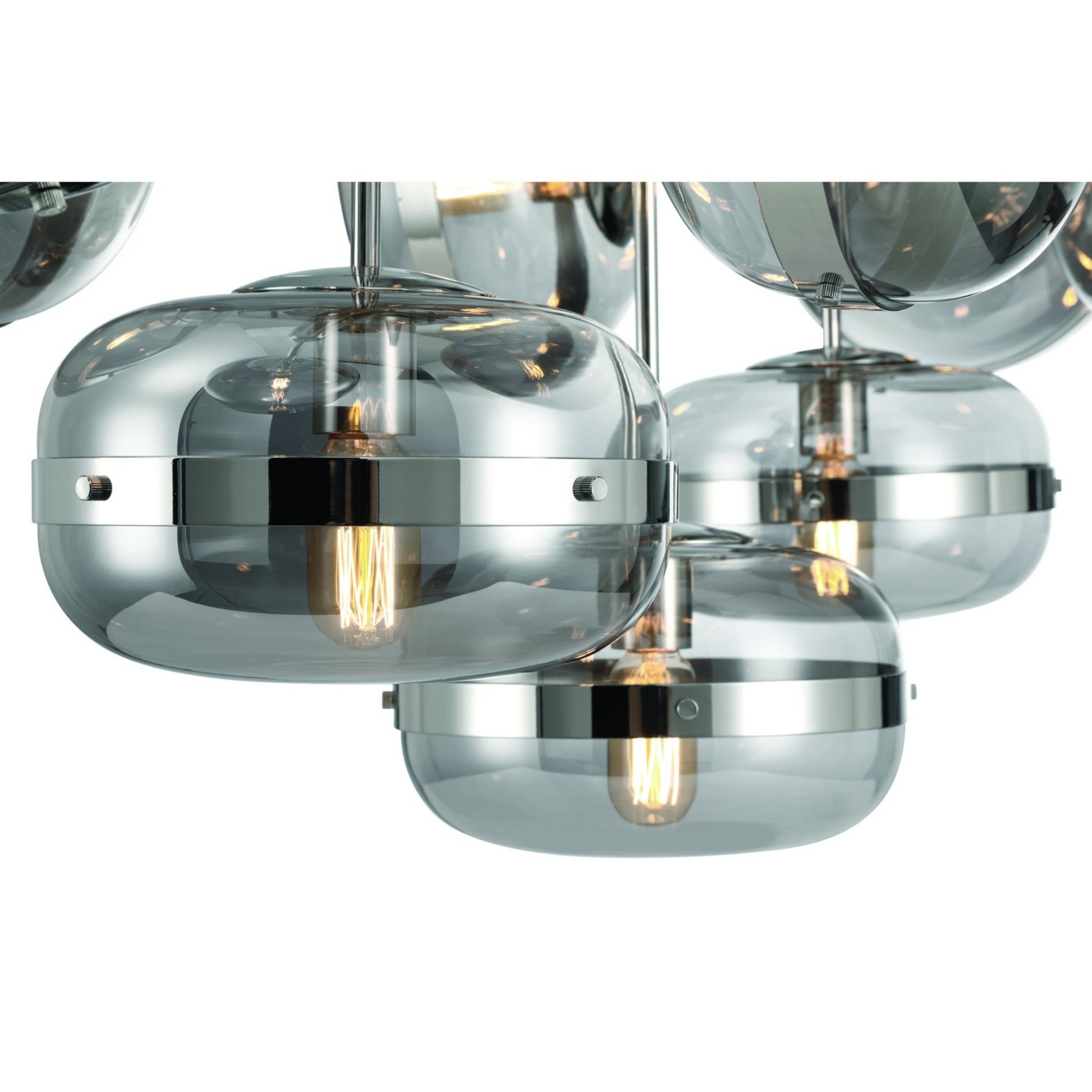 Nottingham 10-Light 54" Chandelier, Polished Nickel Finish - Bees Lighting