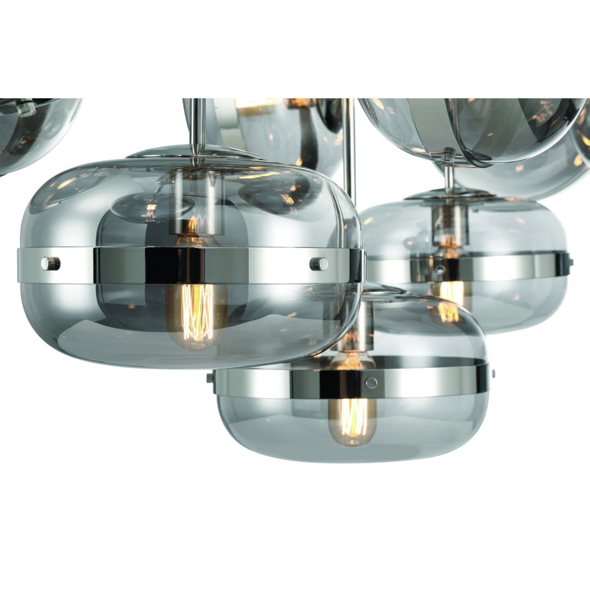 Nottingham 10-Light 54" Chandelier, Polished Nickel Finish - Bees Lighting