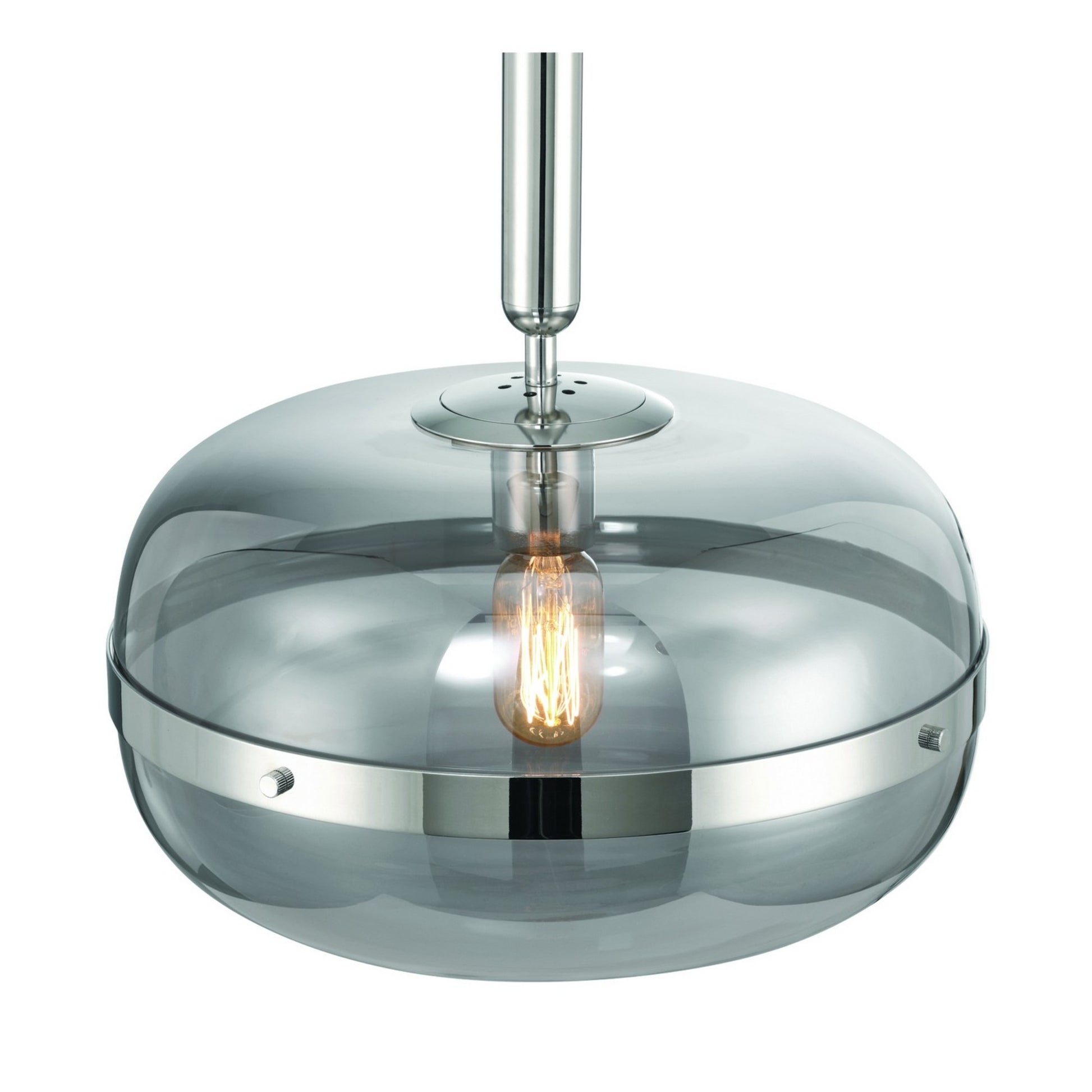 Nottingham 14" Pendant, Polished Nickel Finish - Bees Lighting