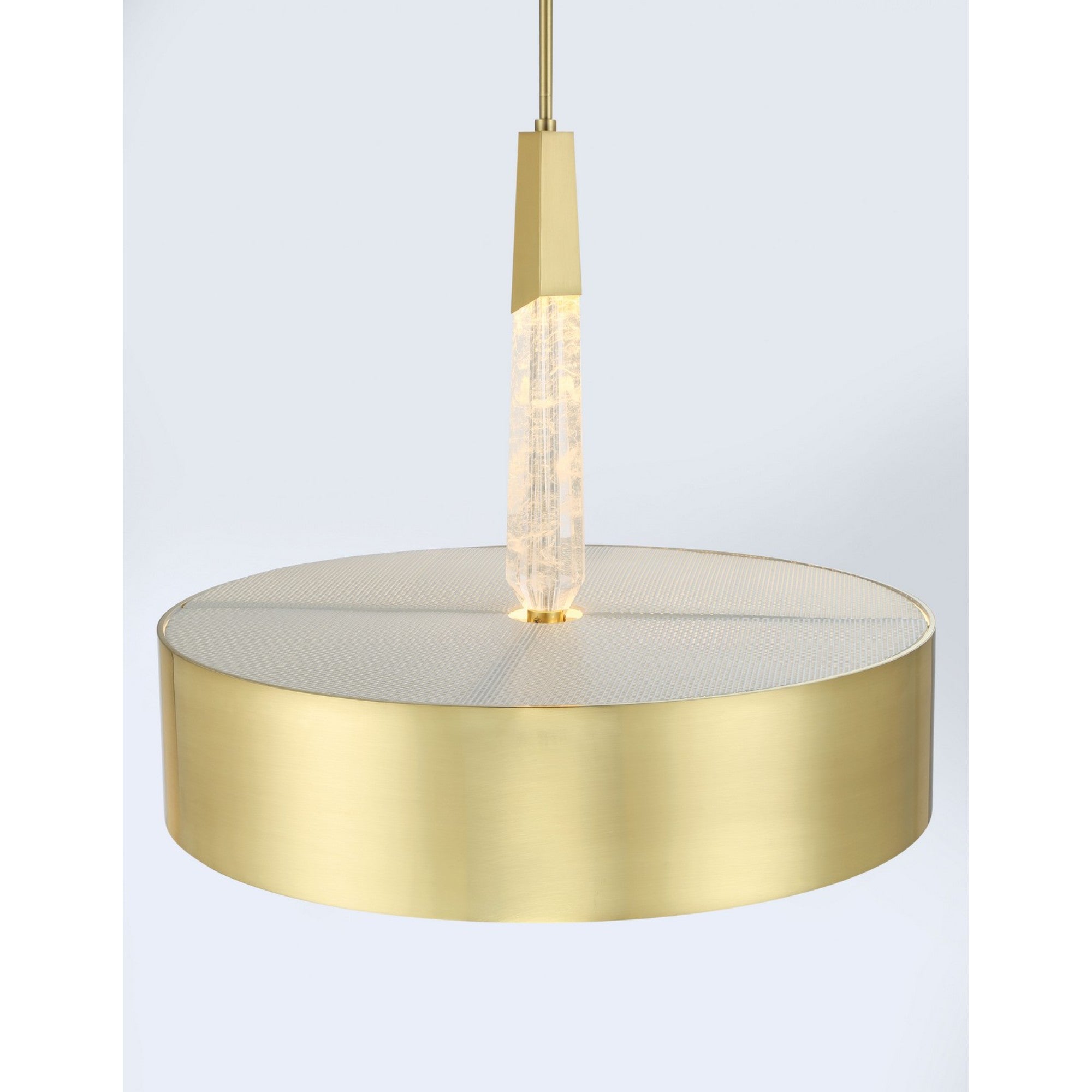 Drifting Droplets 28" LED Pendant, Brushed Brass Finish - Bees Lighting