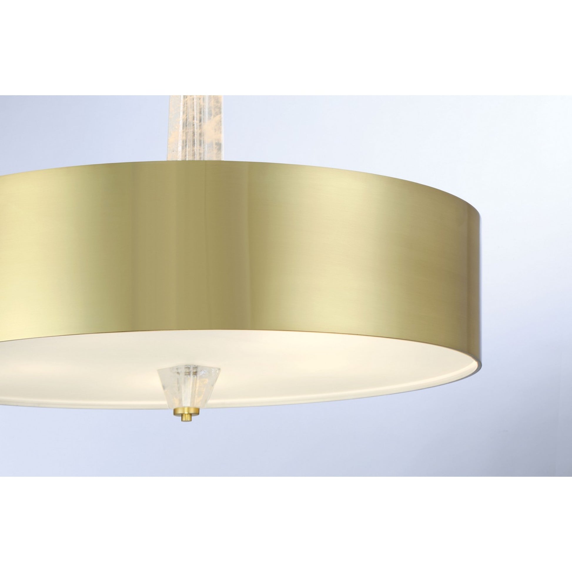 Drifting Droplets 28" LED Pendant, Brushed Brass Finish - Bees Lighting