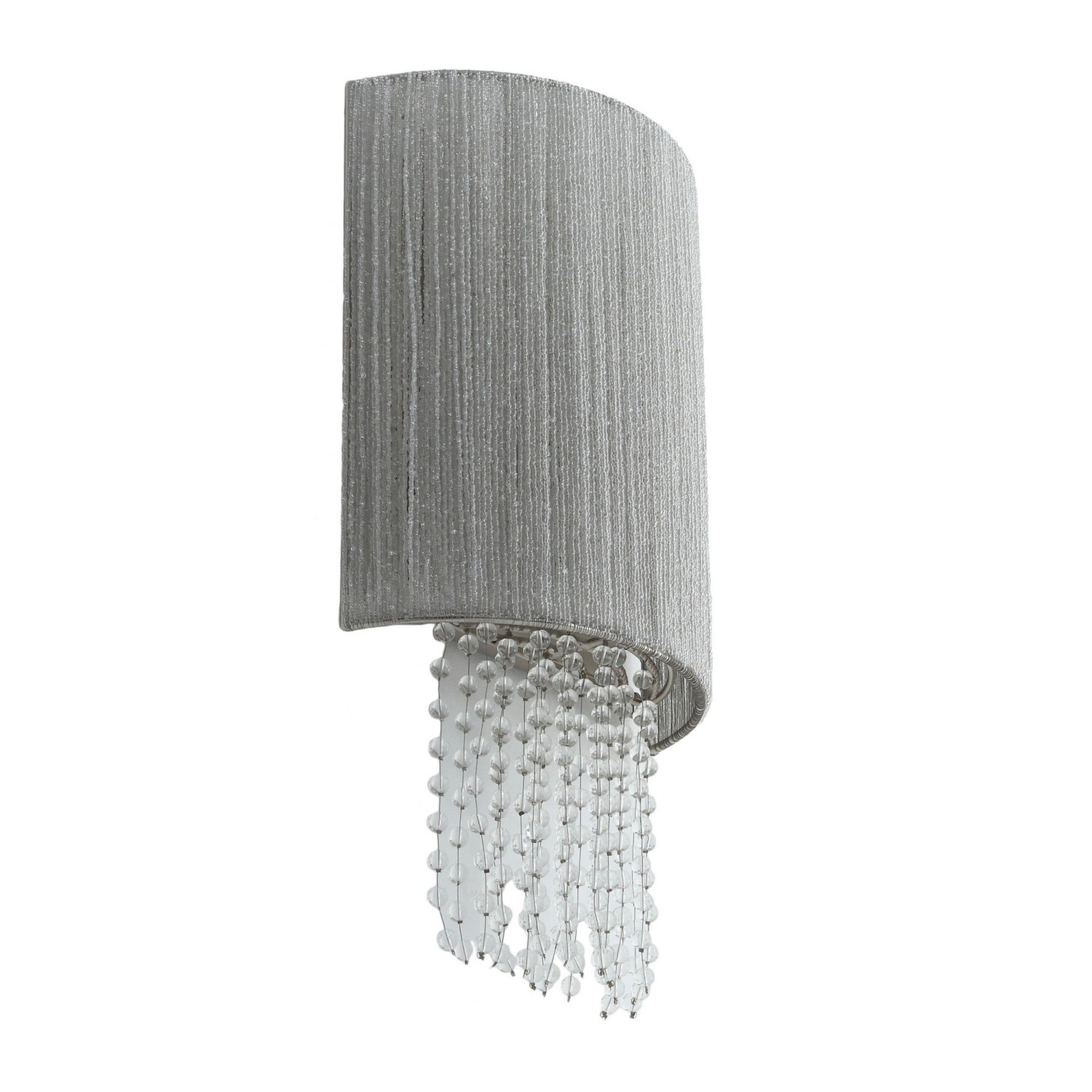 Crystal Reign 19" Wall Sconce, Polished Nickel Finish - Bees Lighting