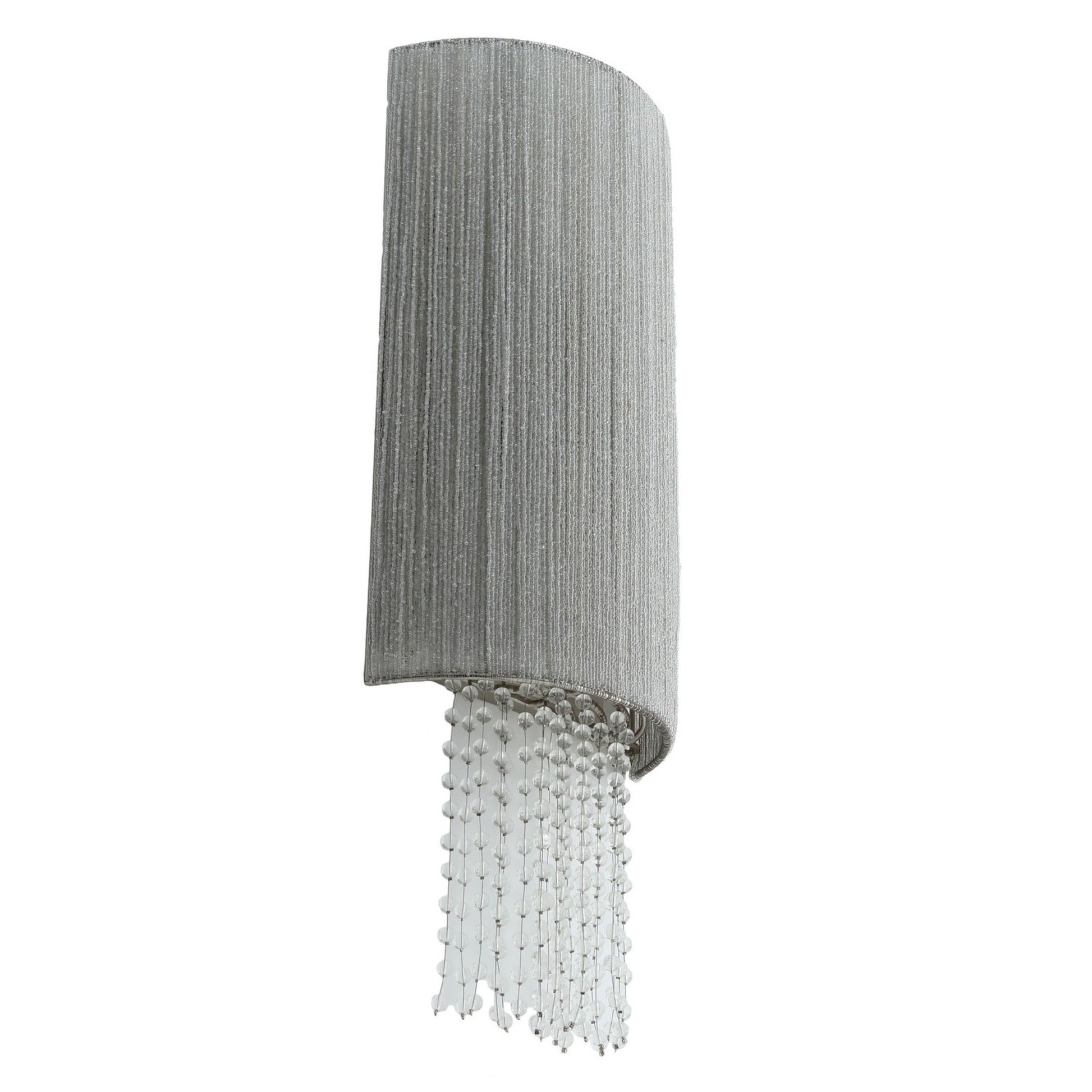 Crystal Reign 26" 2-Light Wall Sconce, Polished Nickel Finish - Bees Lighting