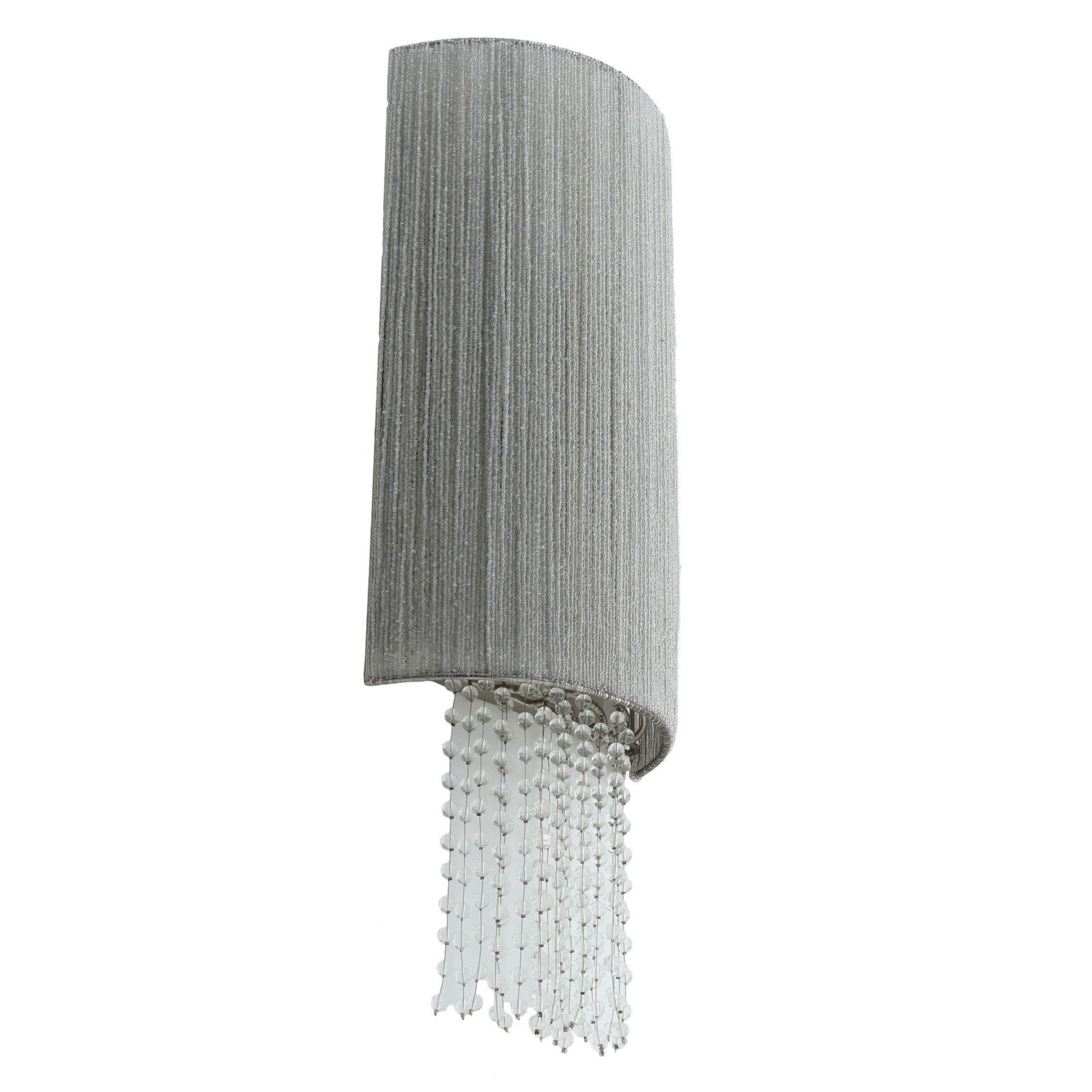 Crystal Reign 26" 2-Light Wall Sconce, Polished Nickel Finish - Bees Lighting