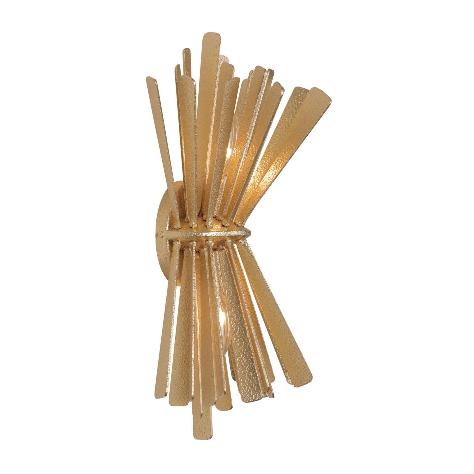 Confluence 19" 2-Light Wall Sconce, Piastra Gold Finish - Bees Lighting
