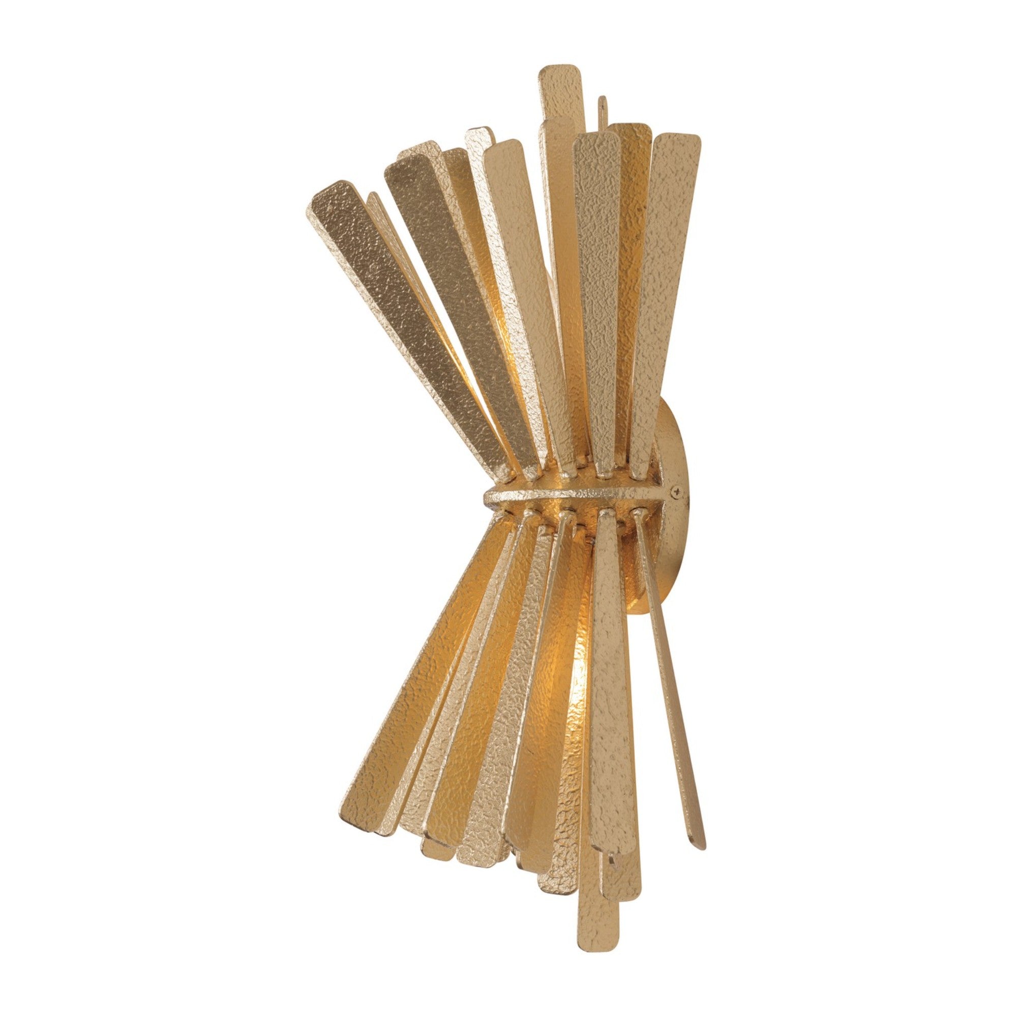 Confluence 19" 2-Light Wall Sconce, Piastra Gold Finish - Bees Lighting