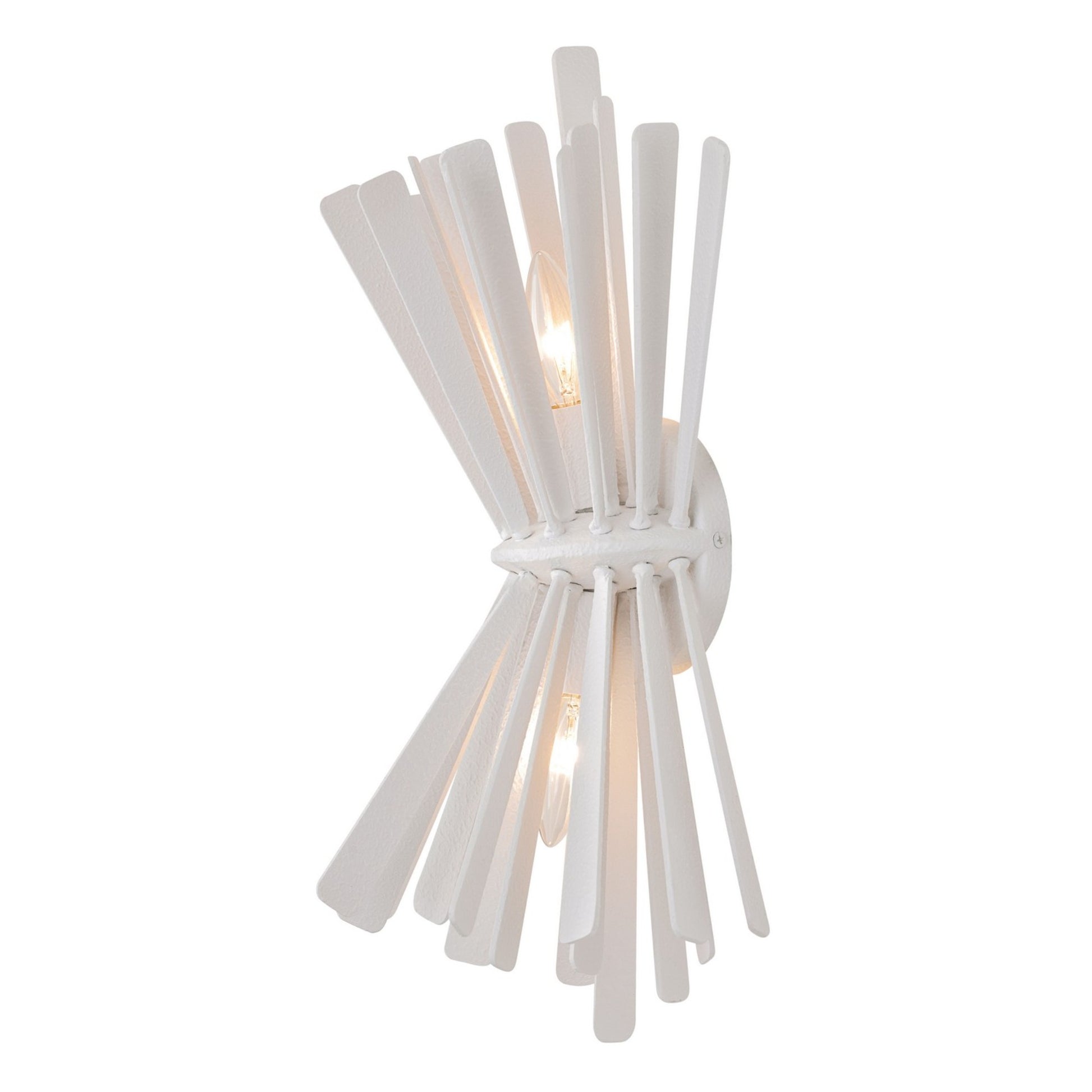 Confluence 19" 2-Light Wall Sconce, Piastra White Finish - Bees Lighting