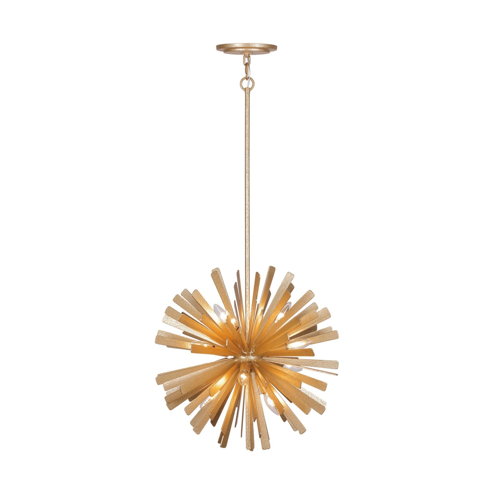 Confluence 20" 12-Light Pendant, Piastra Gold Finish - Bees Lighting