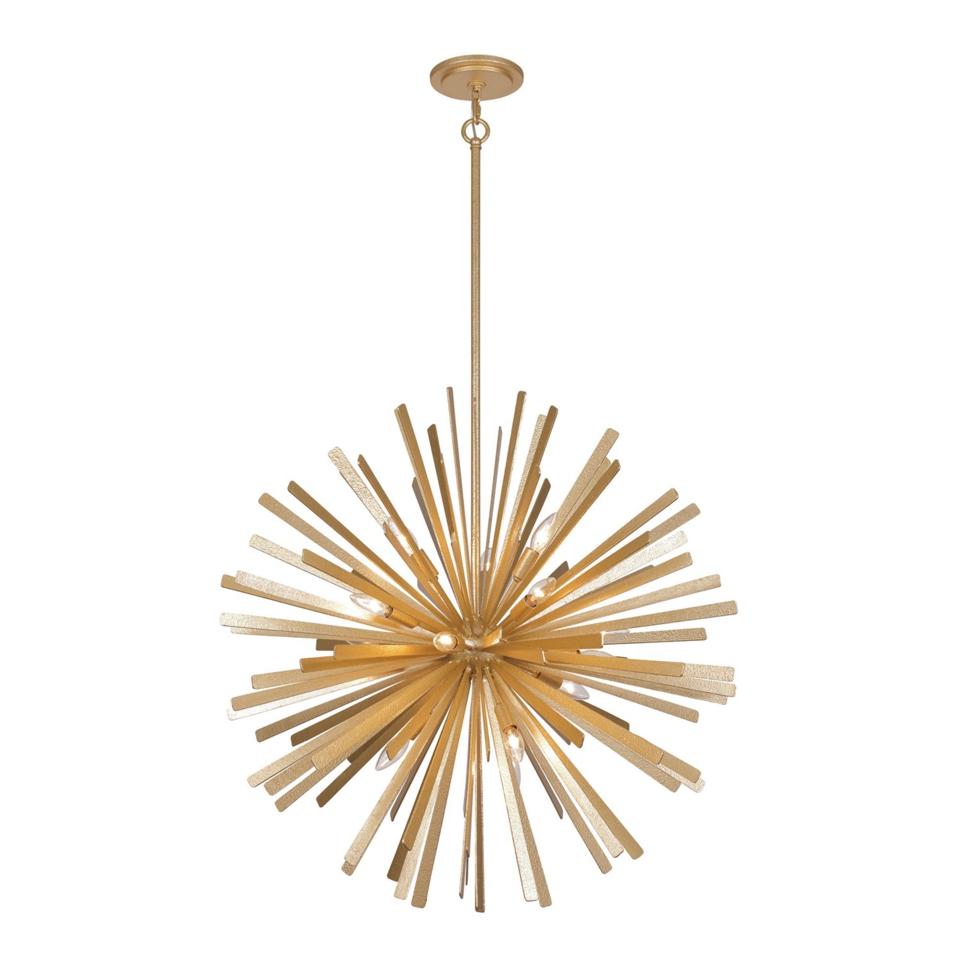 Confluence 34" 16-Light Pendant, Piastra Gold Finish - Bees Lighting