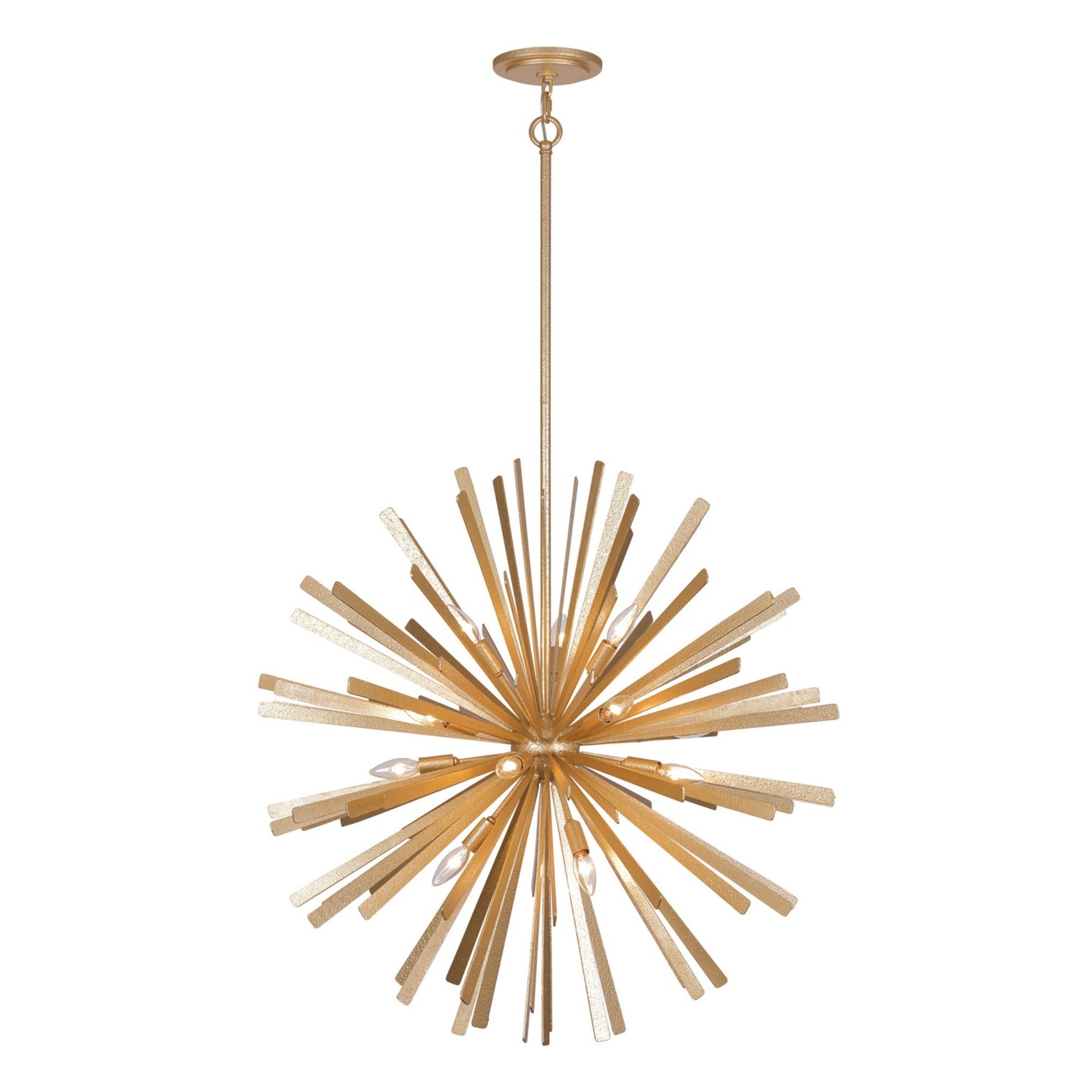 Confluence 34" 16-Light Pendant, Piastra Gold Finish - Bees Lighting