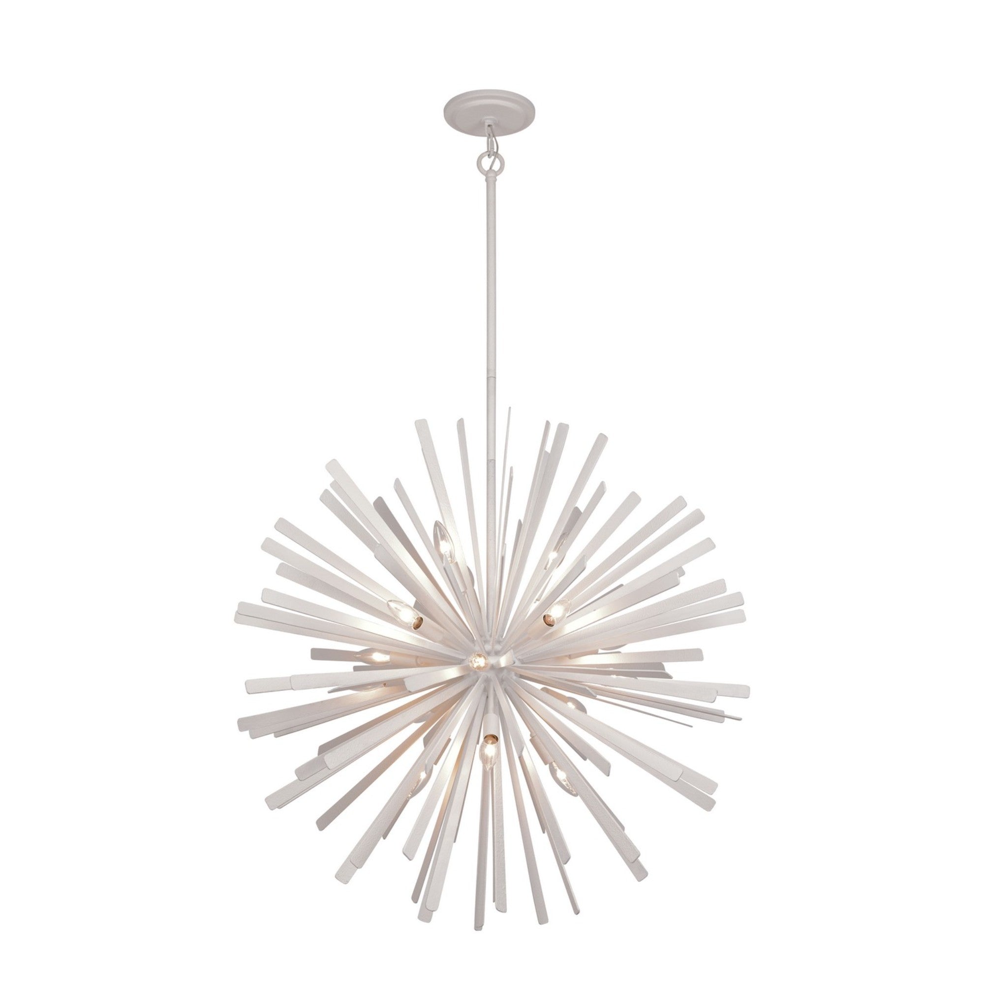 Confluence 34" 16-Light Pendant, Piastra White Finish - Bees Lighting