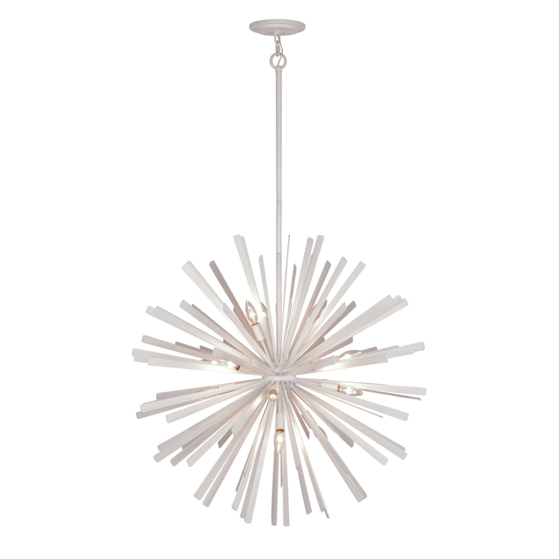 Confluence 34" 16-Light Pendant, Piastra White Finish - Bees Lighting