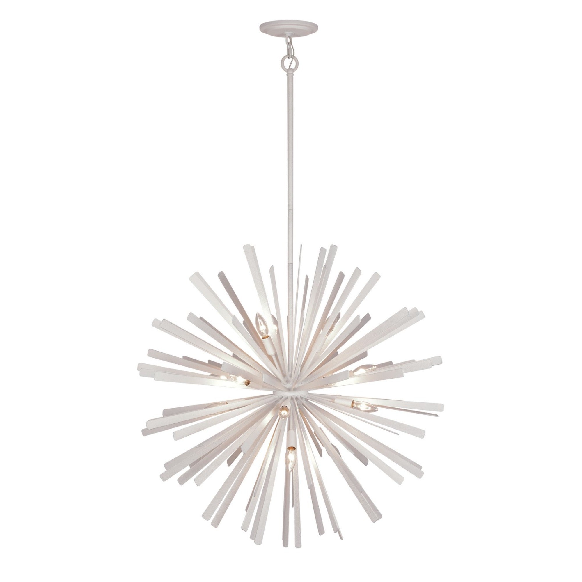 Confluence 34" 16-Light Pendant, Piastra White Finish - Bees Lighting