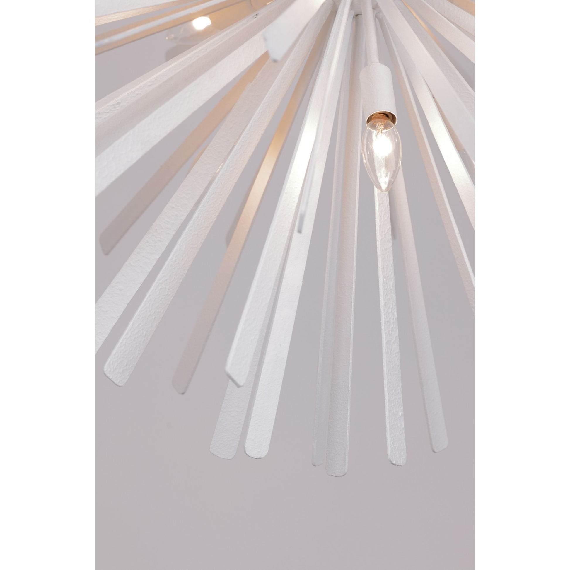 Confluence 34" 16-Light Pendant, Piastra White Finish - Bees Lighting