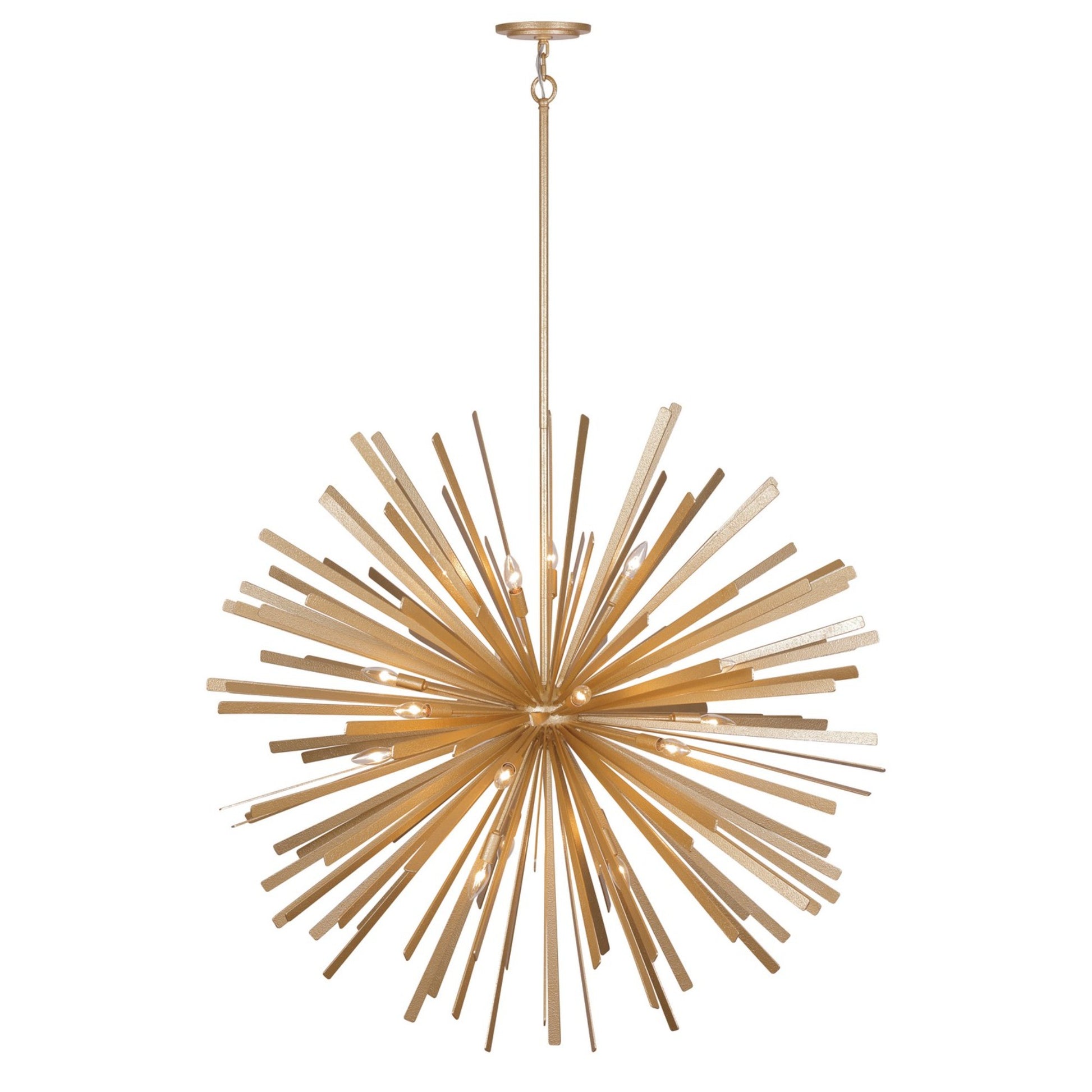 Confluence 48" 20-Light Pendant, Piastra Gold Finish - Bees Lighting