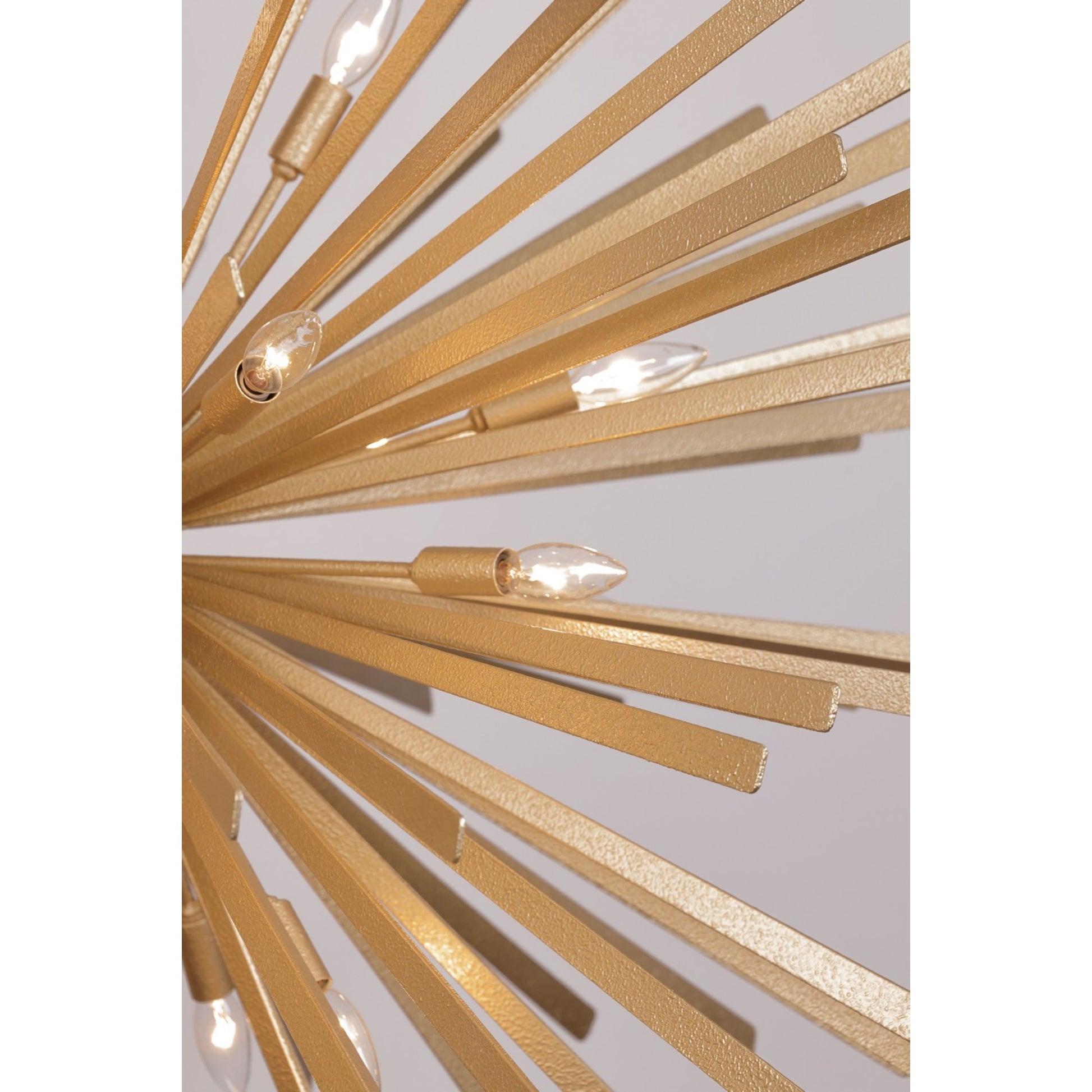 Confluence 48" 20-Light Pendant, Piastra Gold Finish - Bees Lighting