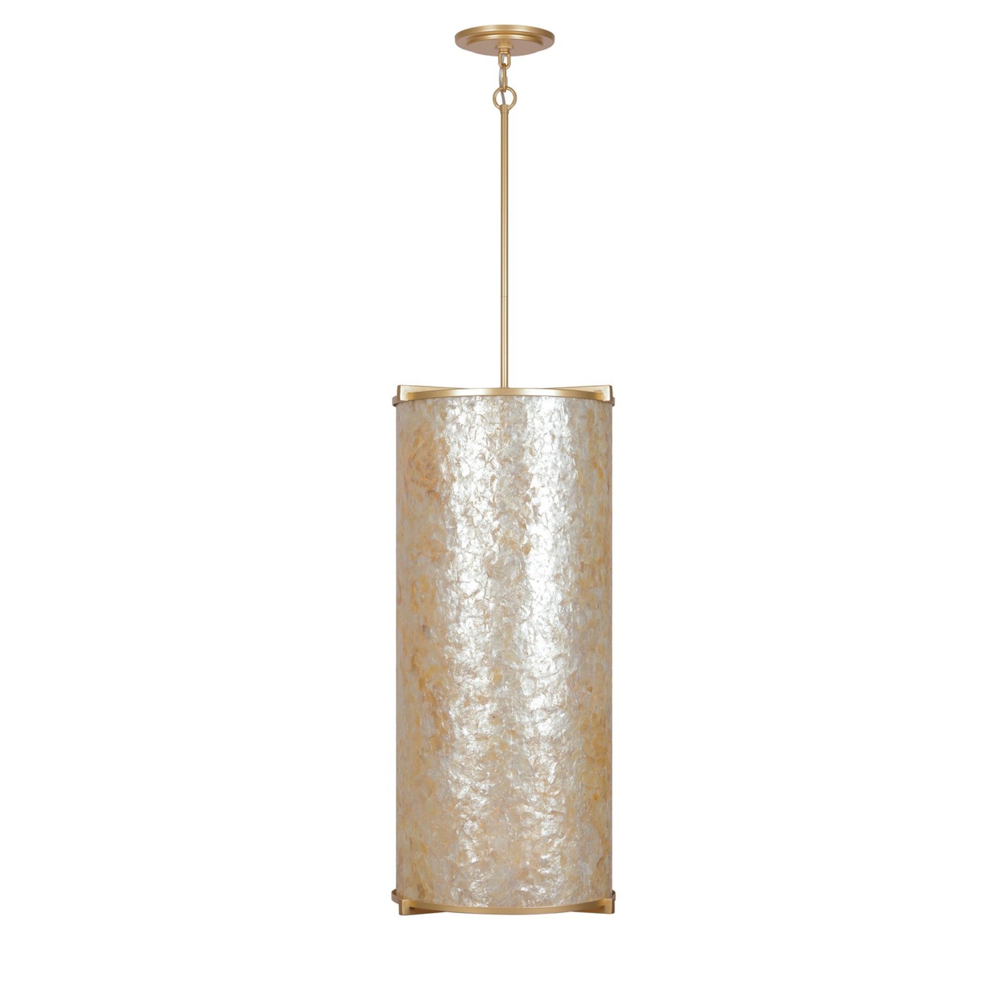 Sommers Bend 33" 6-Light Pendant, Fawn Gold Finish - Bees Lighting