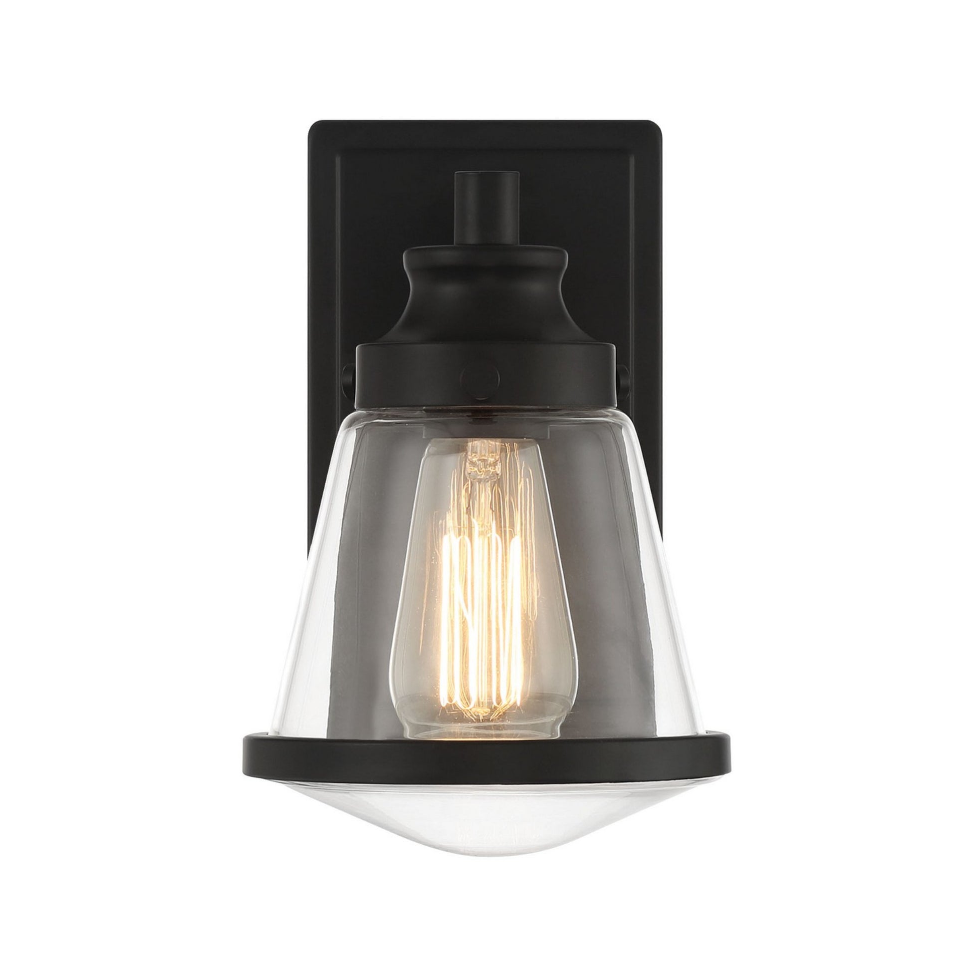 Mannsdale 9" Bathroom Vanity Light, Coal Finish - Bees Lighting