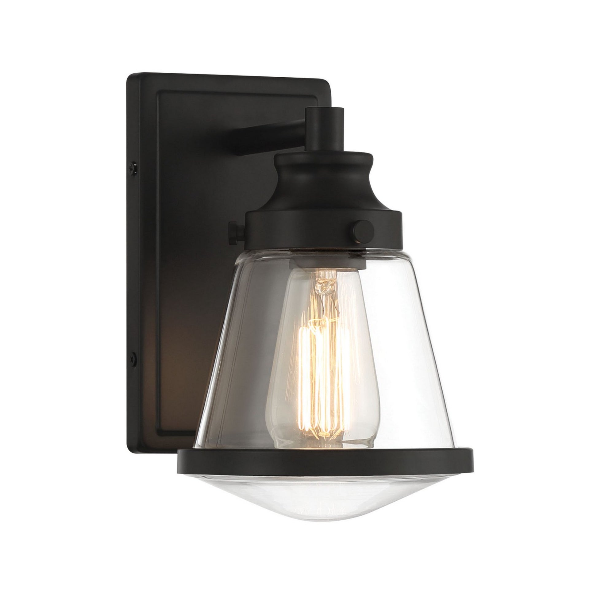 Mannsdale 9" Bathroom Vanity Light, Coal Finish - Bees Lighting