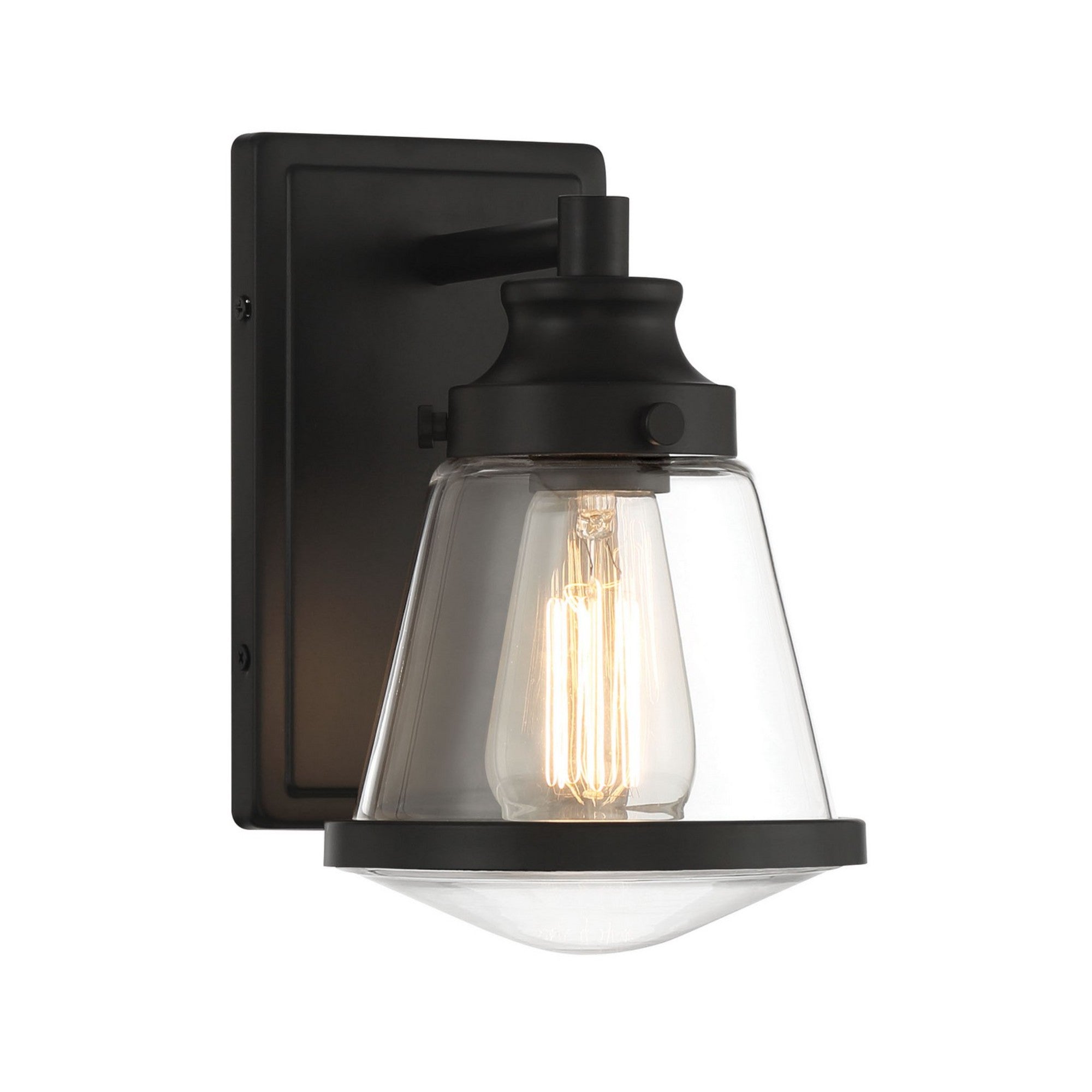 Mannsdale 9" Bathroom Vanity Light, Coal Finish - Bees Lighting